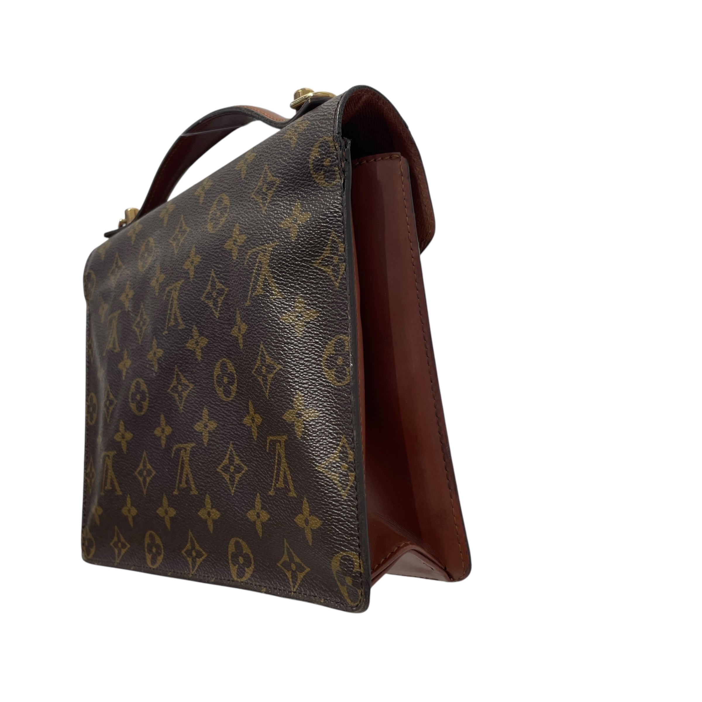 LOUIS VUITTON/Briefcase/Monogram/Leather/BRW/Monceau Metis view 4