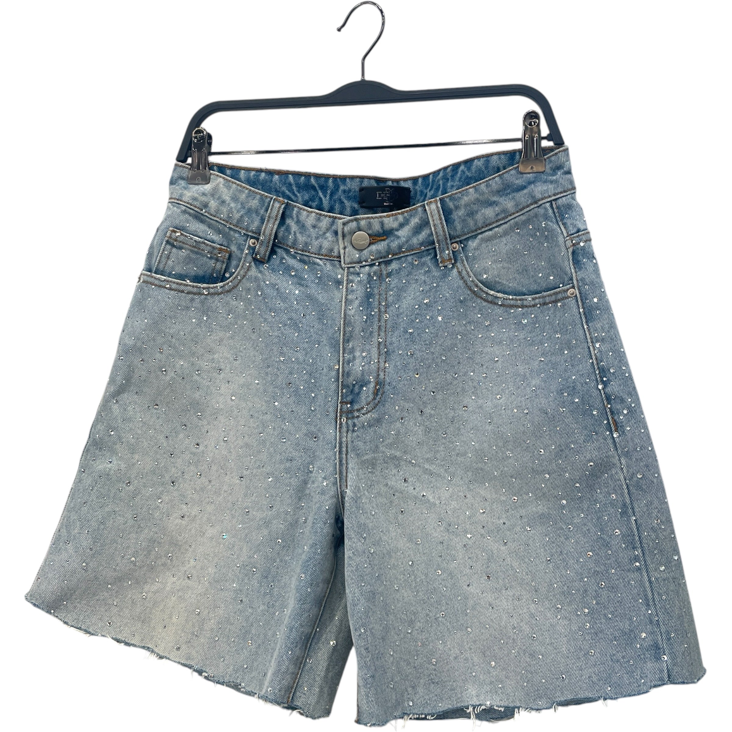 HMDD(Happy Memories Don't Die)/Shorts/S/Denim/BLU/rhinestones view 1