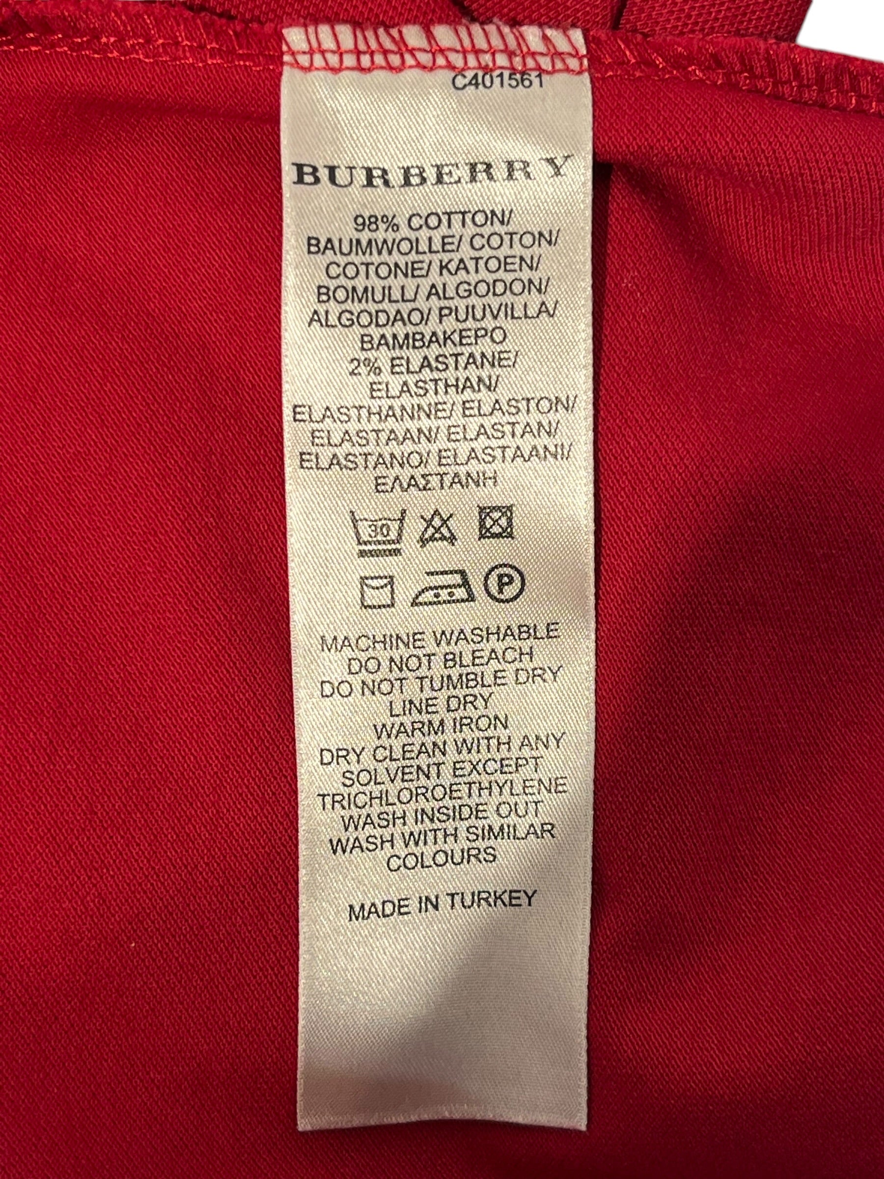 BURBERRY/SS Dress/S/Cotton/RED/dress w / pockets view 4