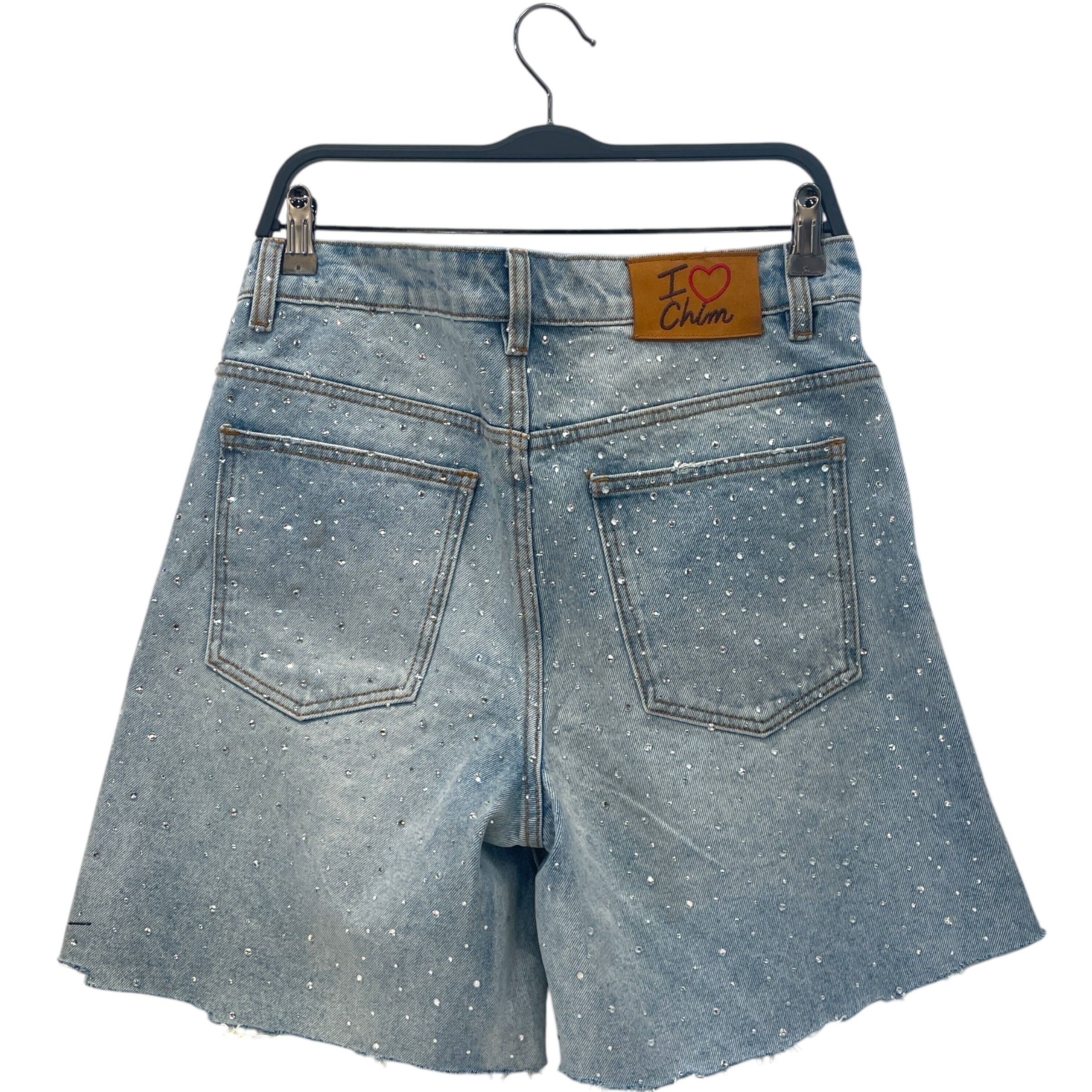 HMDD(Happy Memories Don't Die)/Shorts/S/Denim/BLU/rhinestones view 2