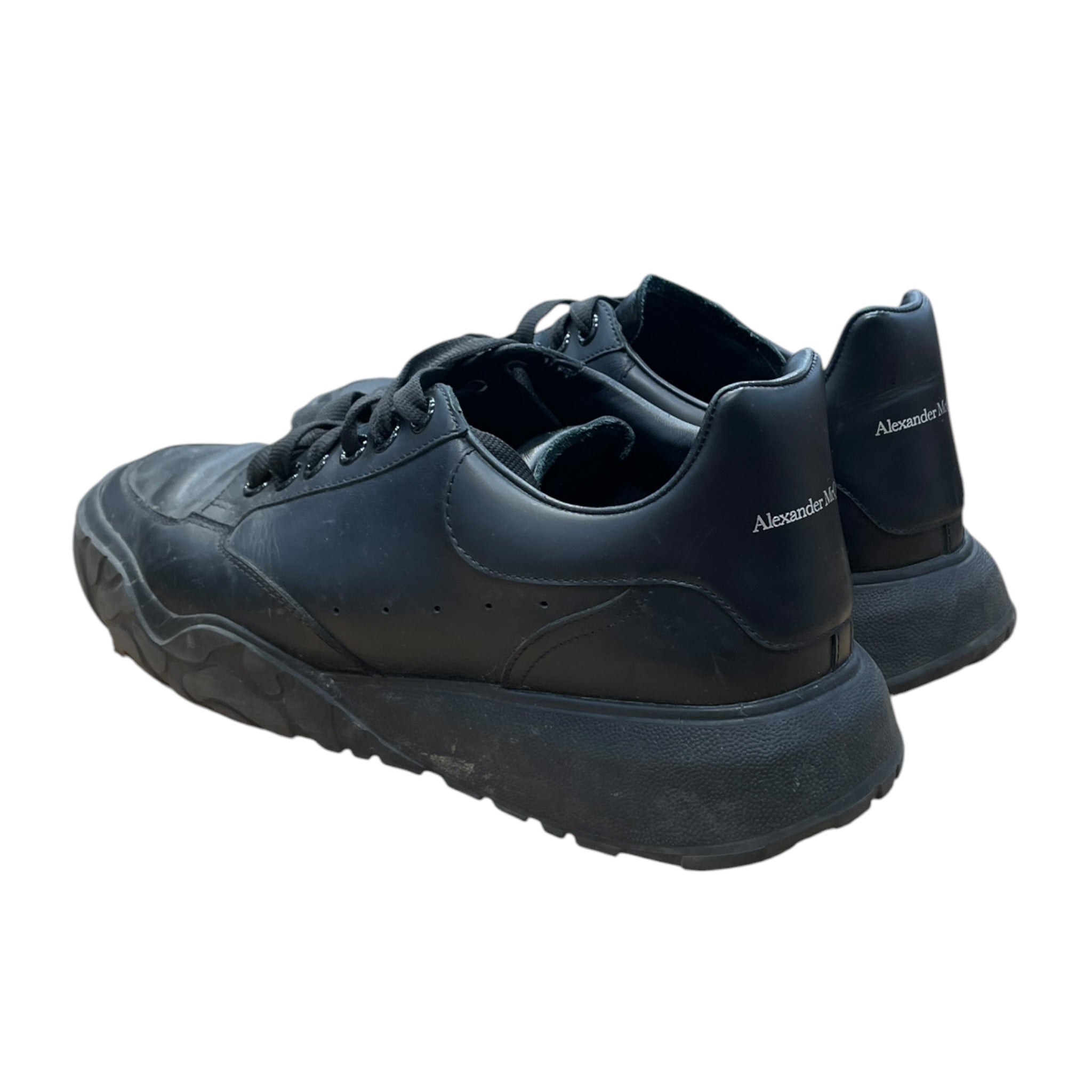 Alexander McQueen/Low-Sneakers/EU 41/Leather/BLK/low snkr view 2