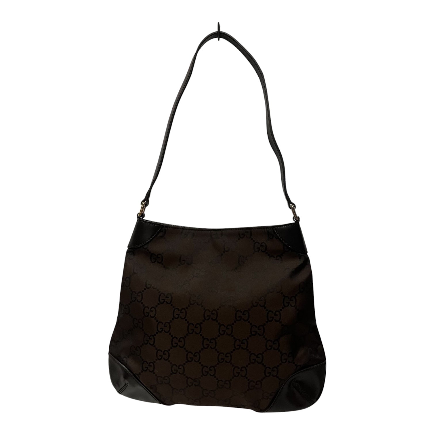 GUCCI/Bag/Monogram/Nylon/BRW/gg canvas hobo view 2