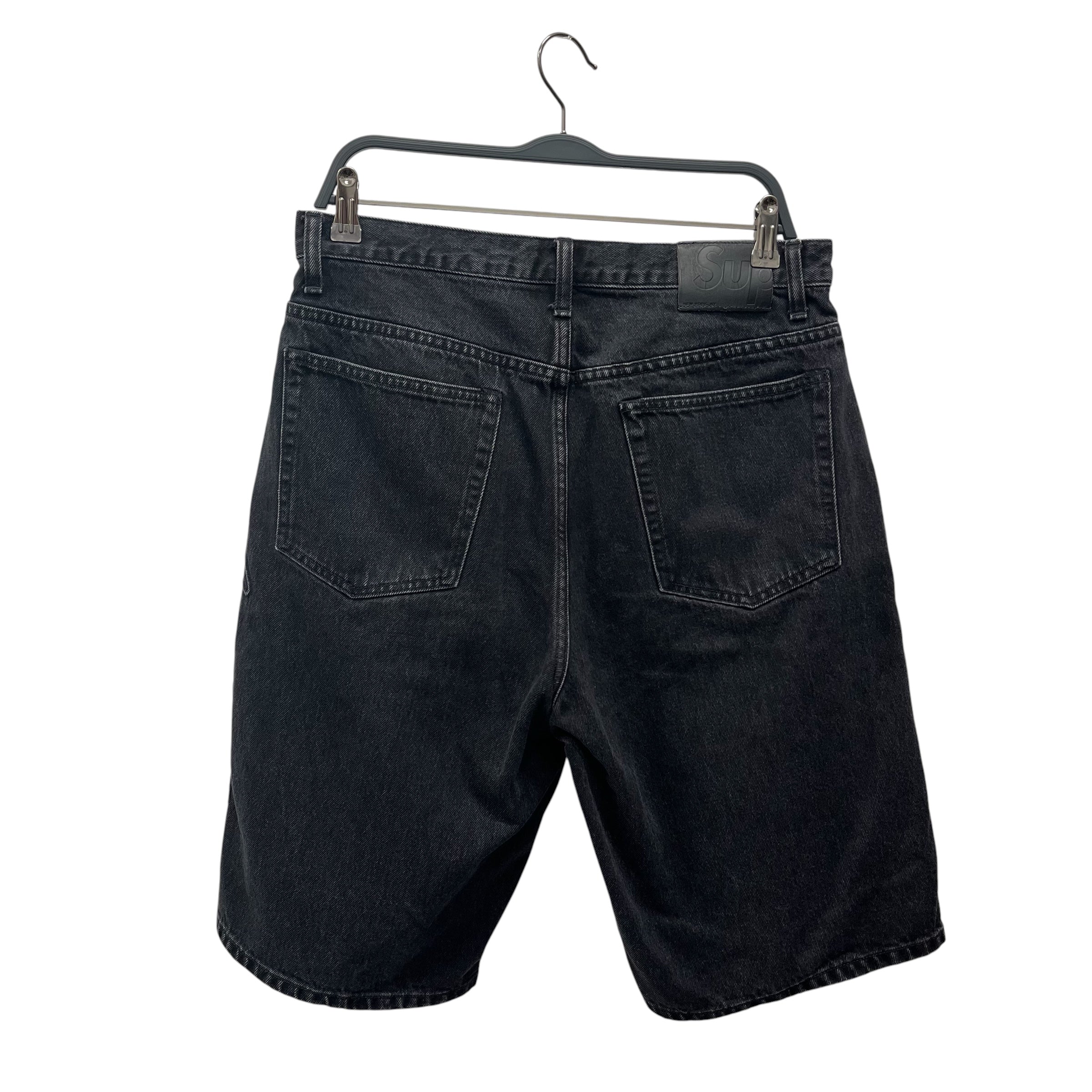 Supreme/Shorts/30/Denim/BLK/Graphic/SCRIPT BAGGY view 2