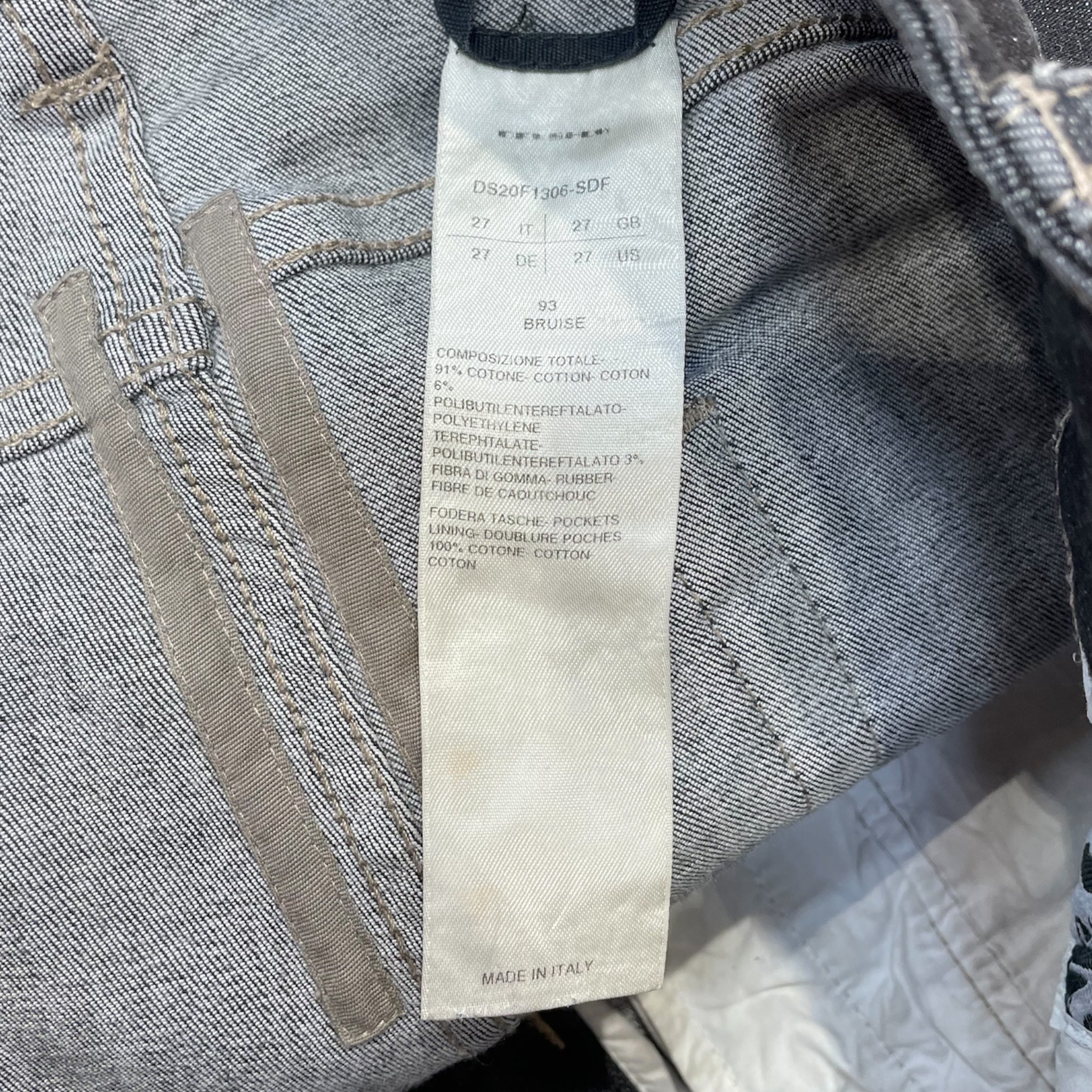 Rick Owens/Pants/27/Cotton/BLK/ view 4