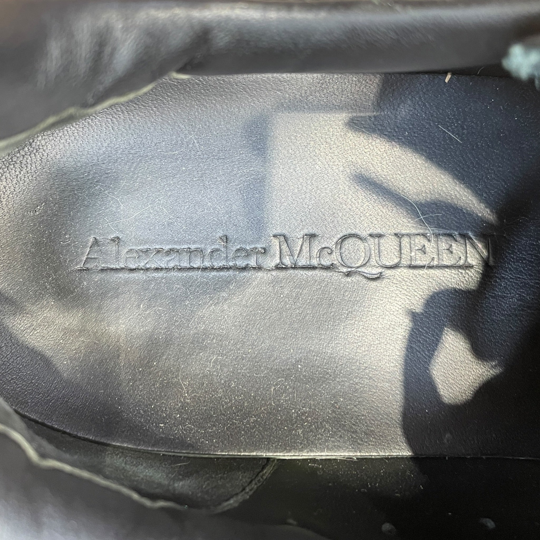 Alexander McQueen/Low-Sneakers/EU 41/Leather/BLK/low snkr view 3