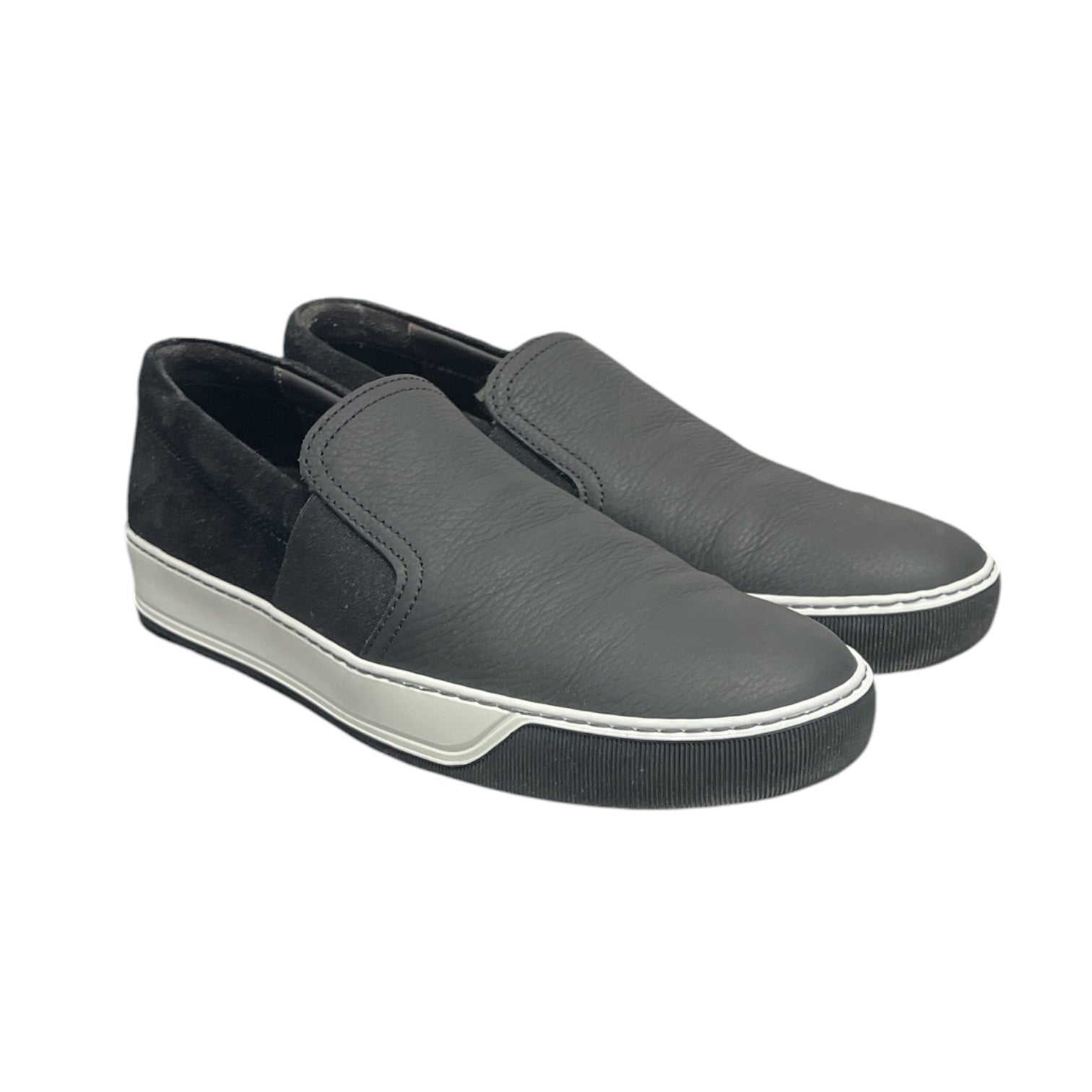 LANVIN/Loafers/US 9/Suede/BLK/Leather & Suede Loafers view 1