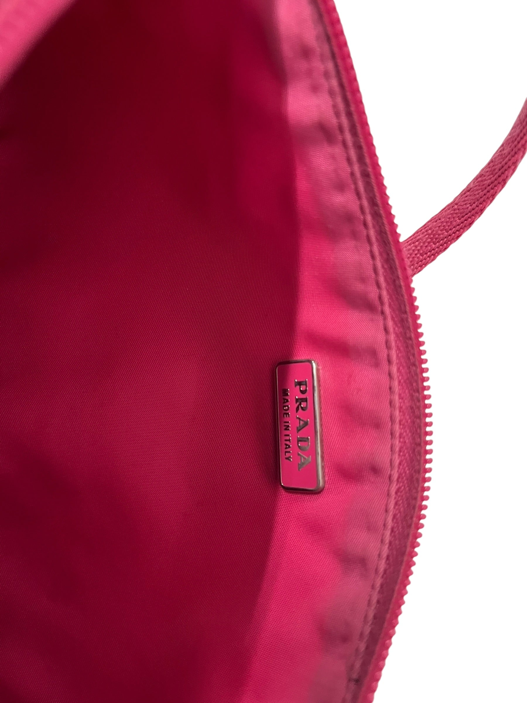 PRADA/Hand Bag/Nylon/PNK/TESSUTO SAFFIANO POCHETTE view 4