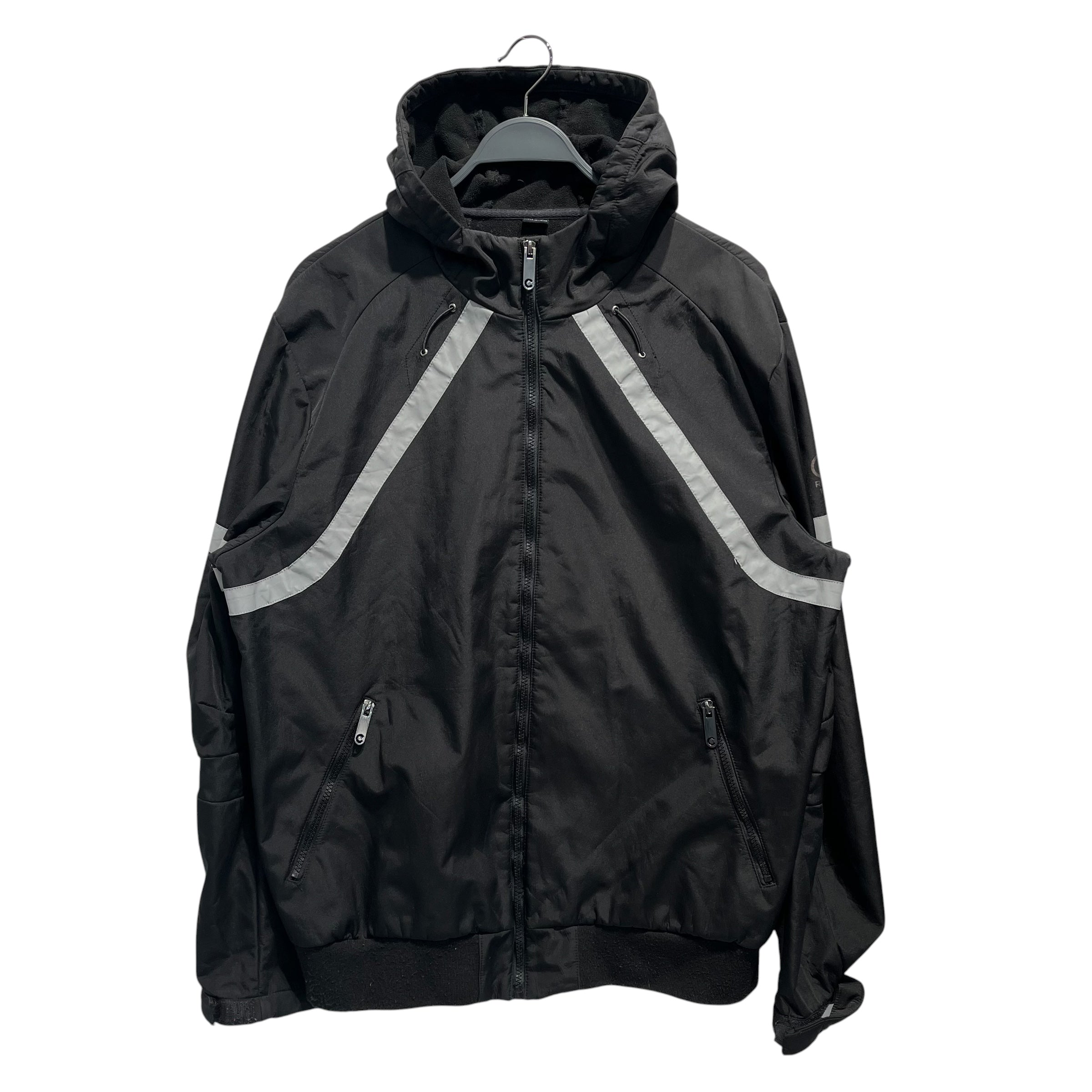 COOGI/Windbreaker/XL/Nylon/BLK/0100529/SLVR ACCENT/HOODED view 1
