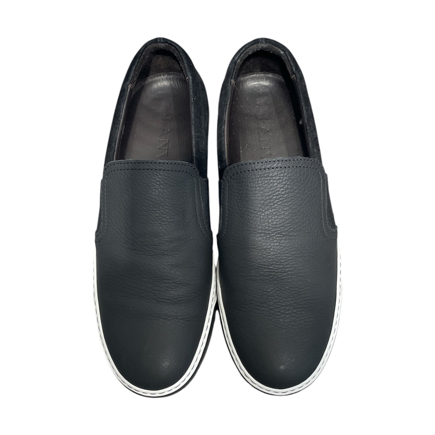 LANVIN/Loafers/US 9/Suede/BLK/Leather & Suede Loafers view 3