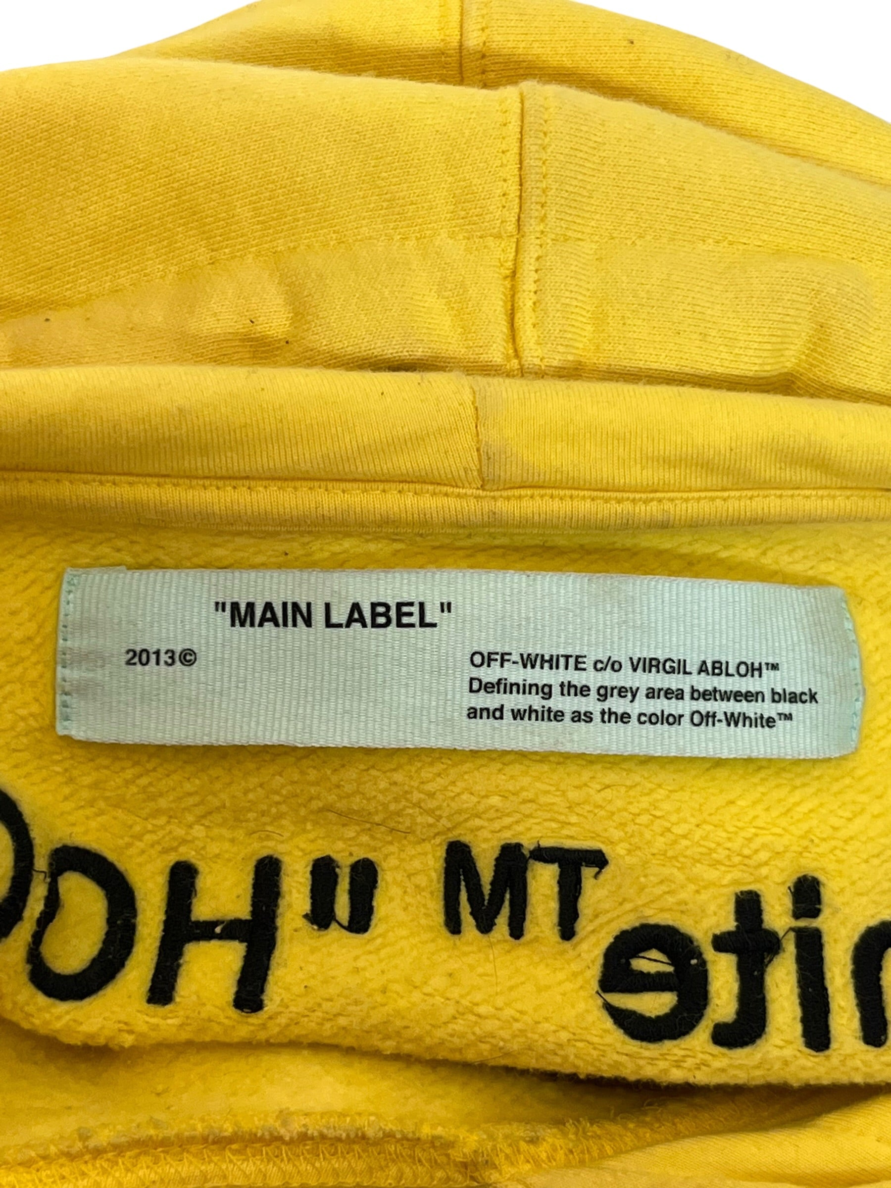OFF-WHITE/Hoodie/XXS/Cotton/YEL/ view 3