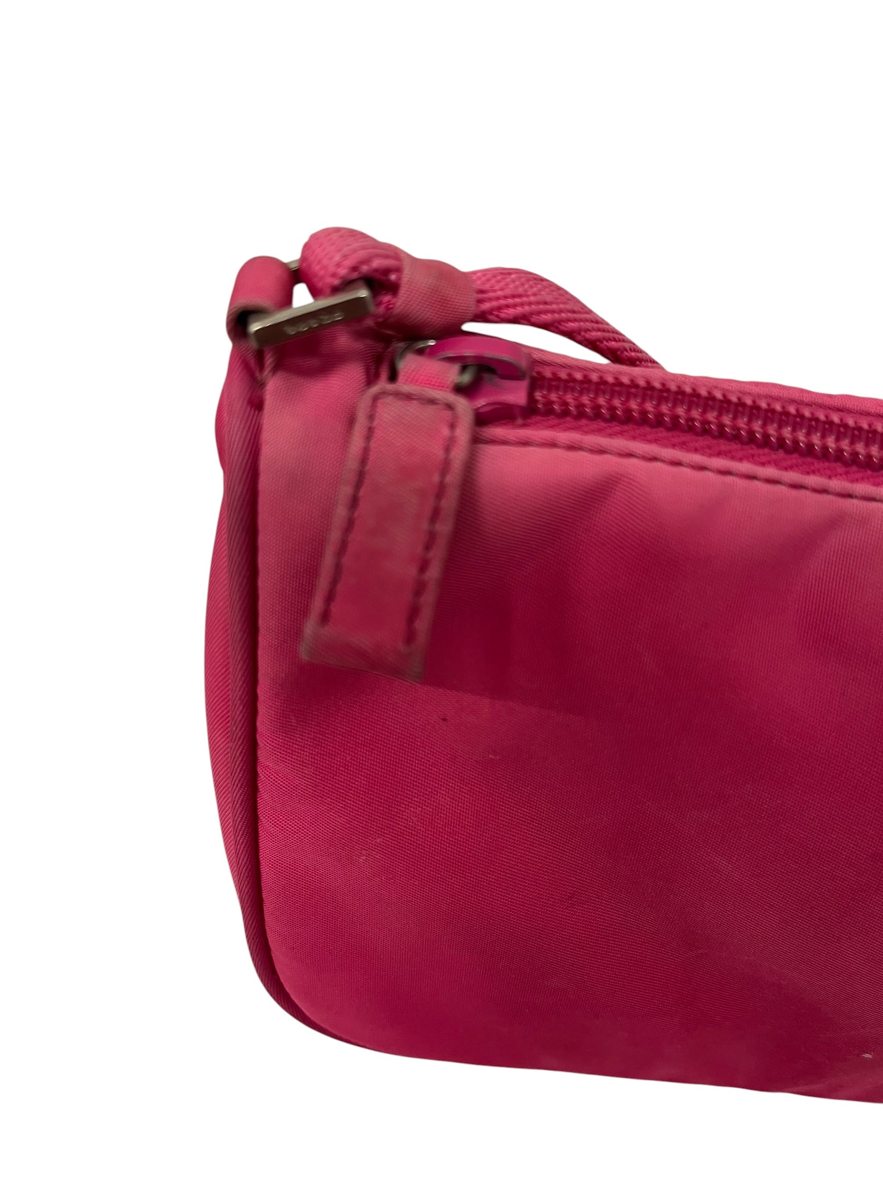 PRADA/Hand Bag/Nylon/PNK/TESSUTO SAFFIANO POCHETTE view 6