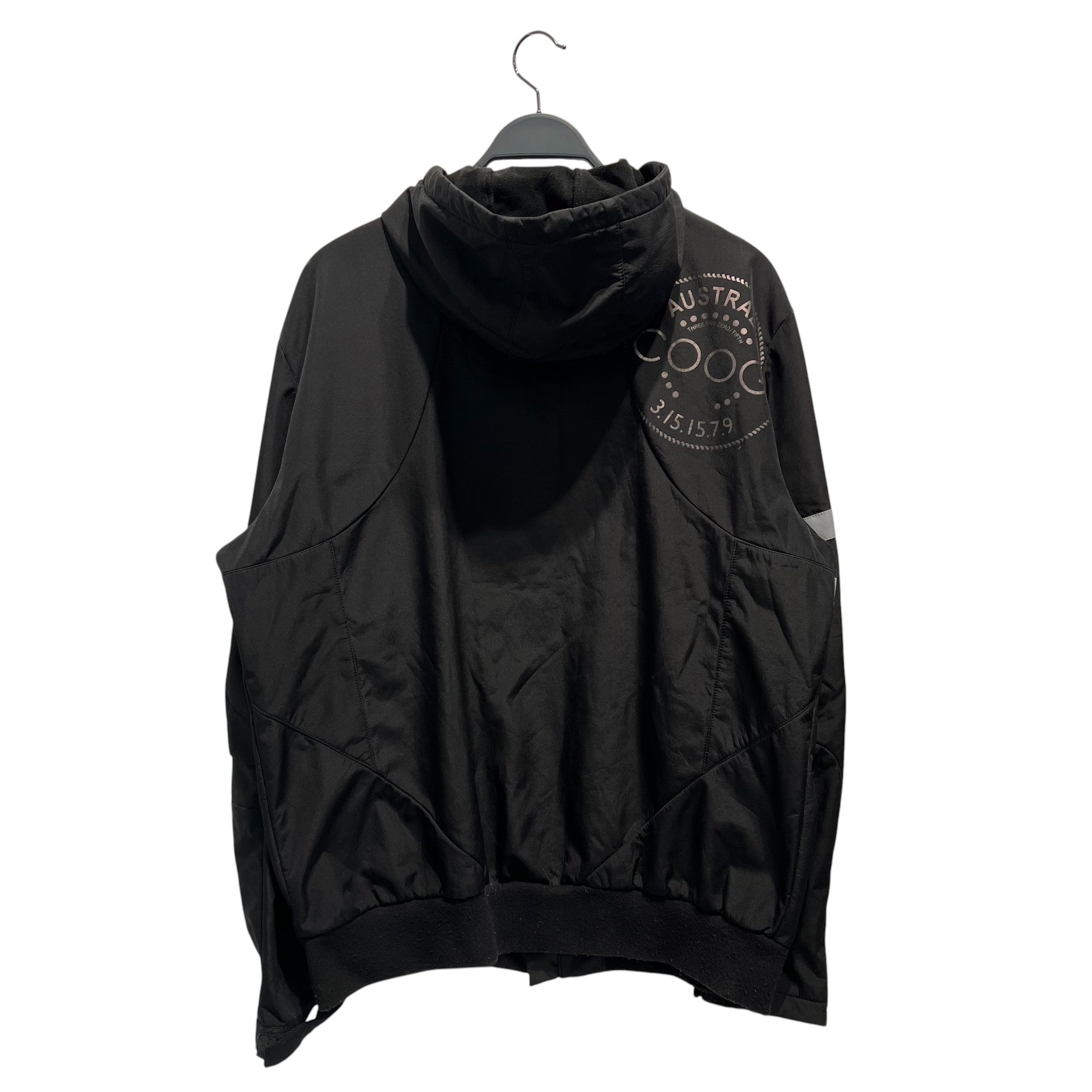 COOGI/Windbreaker/XL/Nylon/BLK/0100529/SLVR ACCENT/HOODED view 2