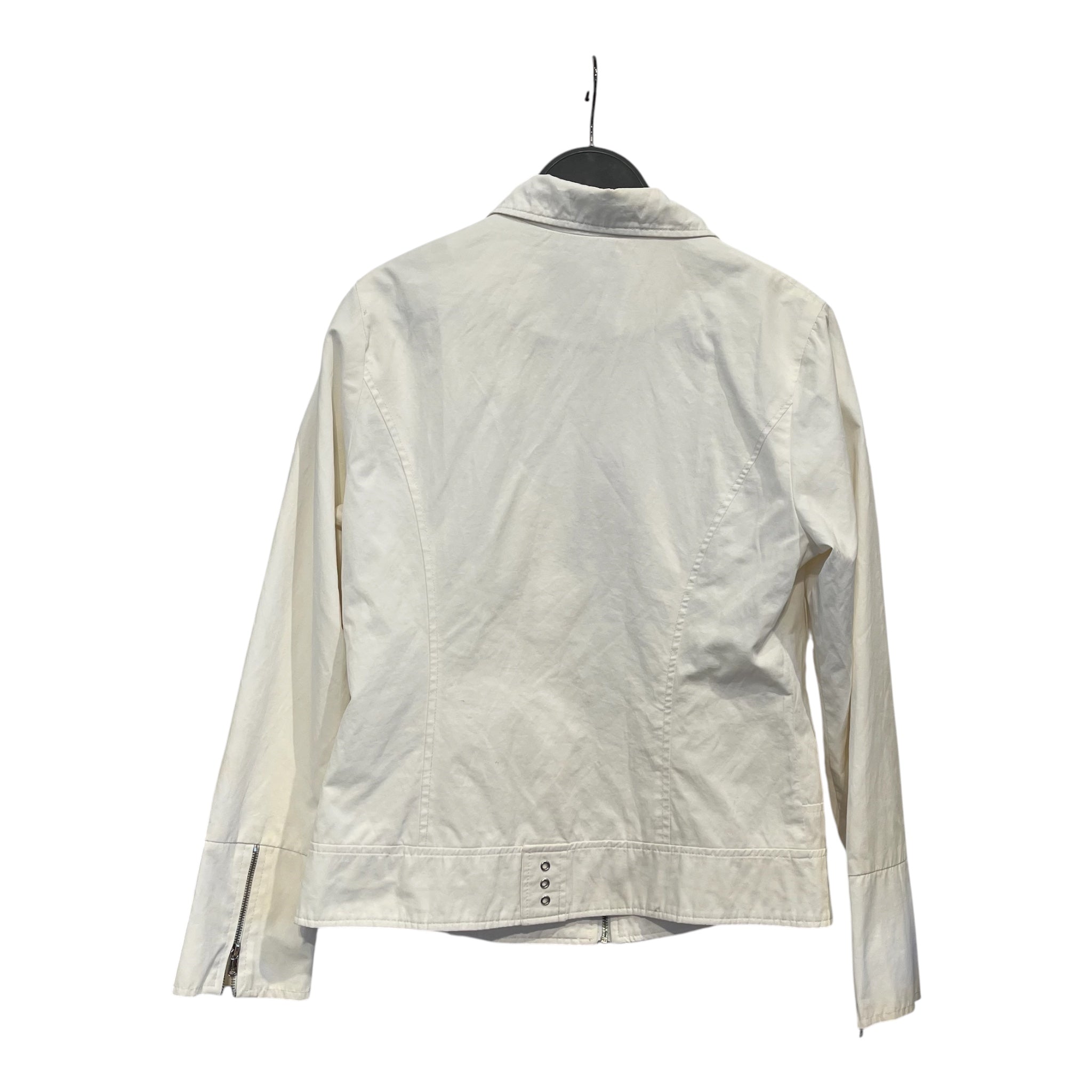 DOLCE&GABBANA/Jacket/M/Nylon/WHT/vintage D&G silver zipper jkt view 2