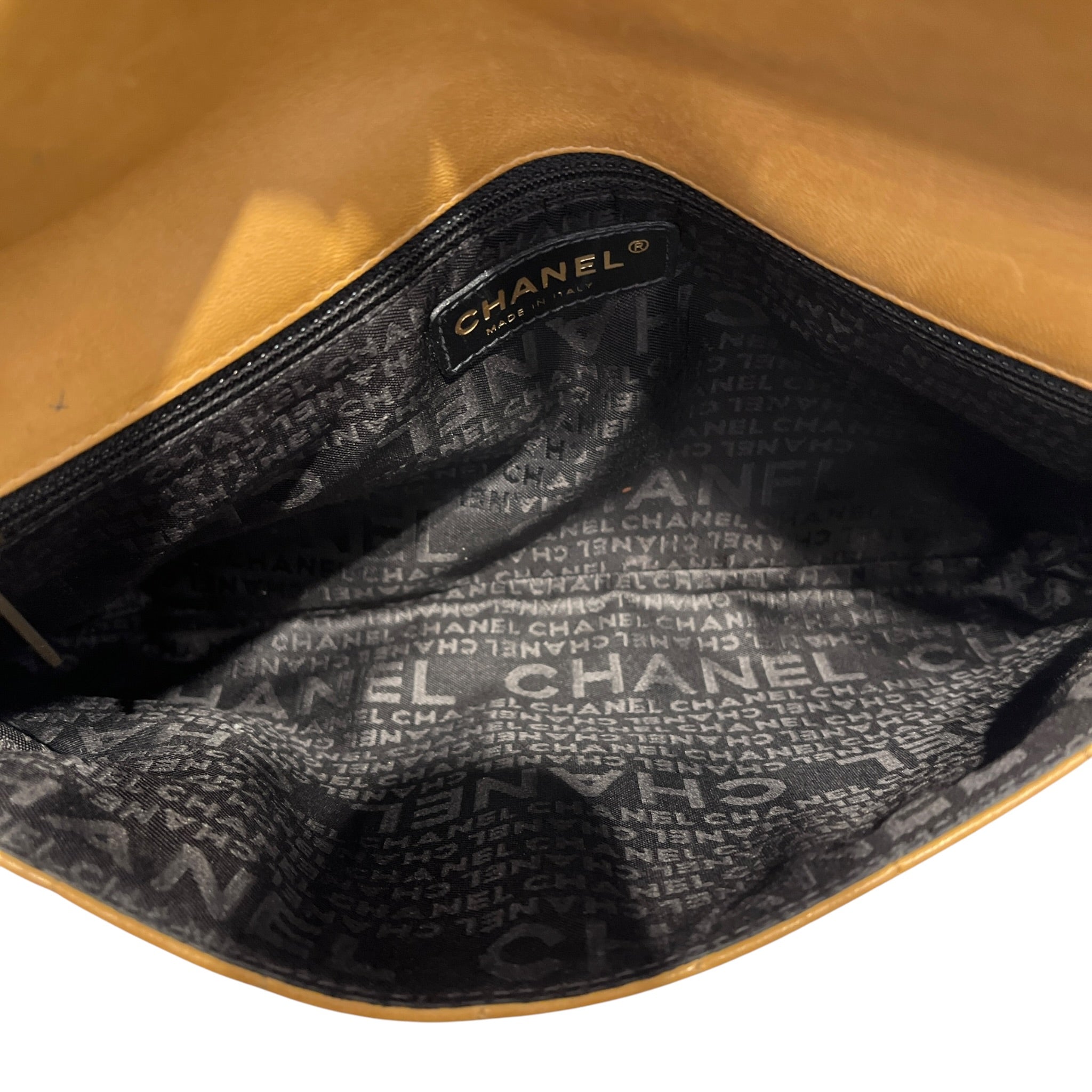 CHANEL/Hand Bag/Leather/BEG/LAMBSKIN CHOCOLATE BAR view 4