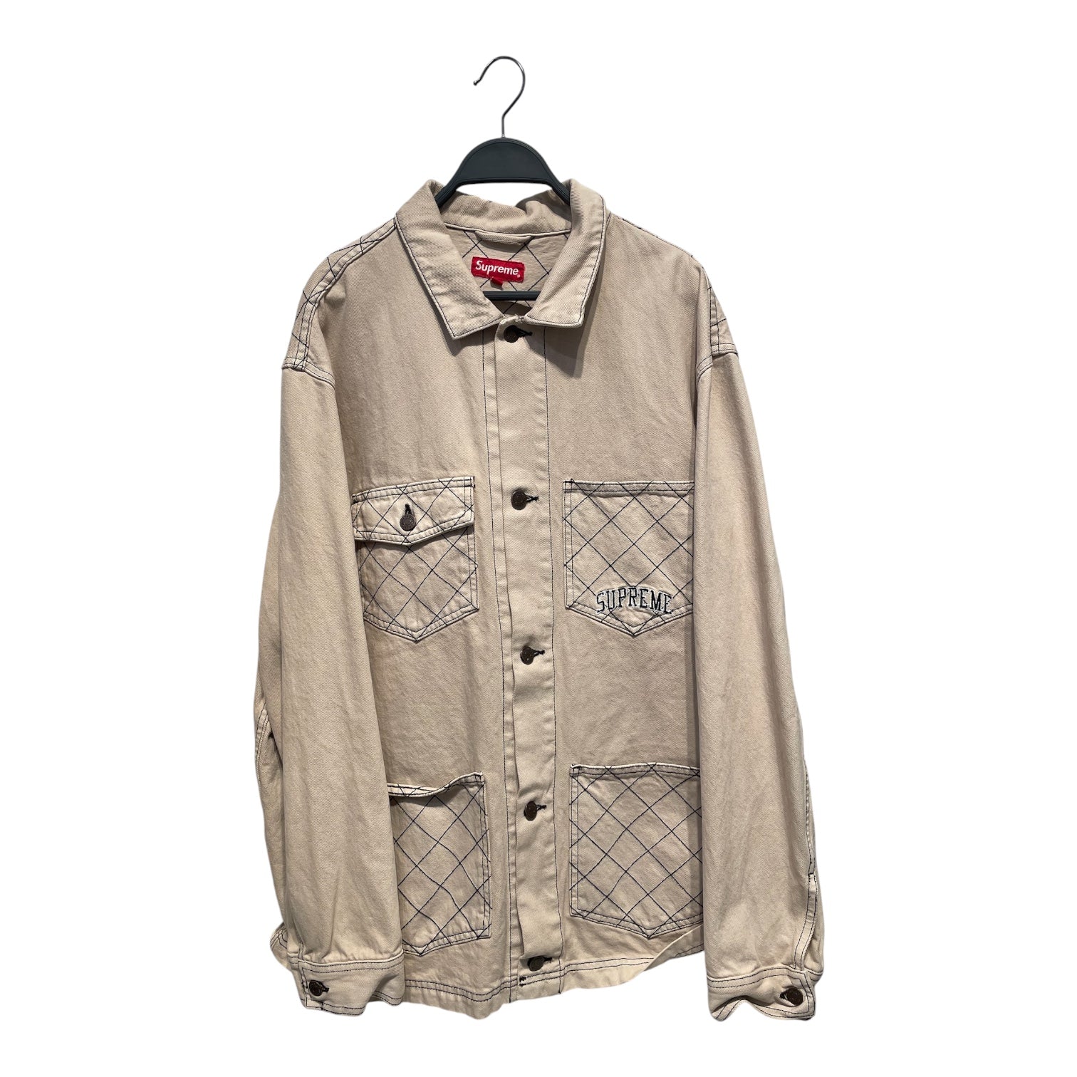 Supreme/Denim Jkt/XL/Denim/CRM/DIAMAND STICH CHORE JKT view 1