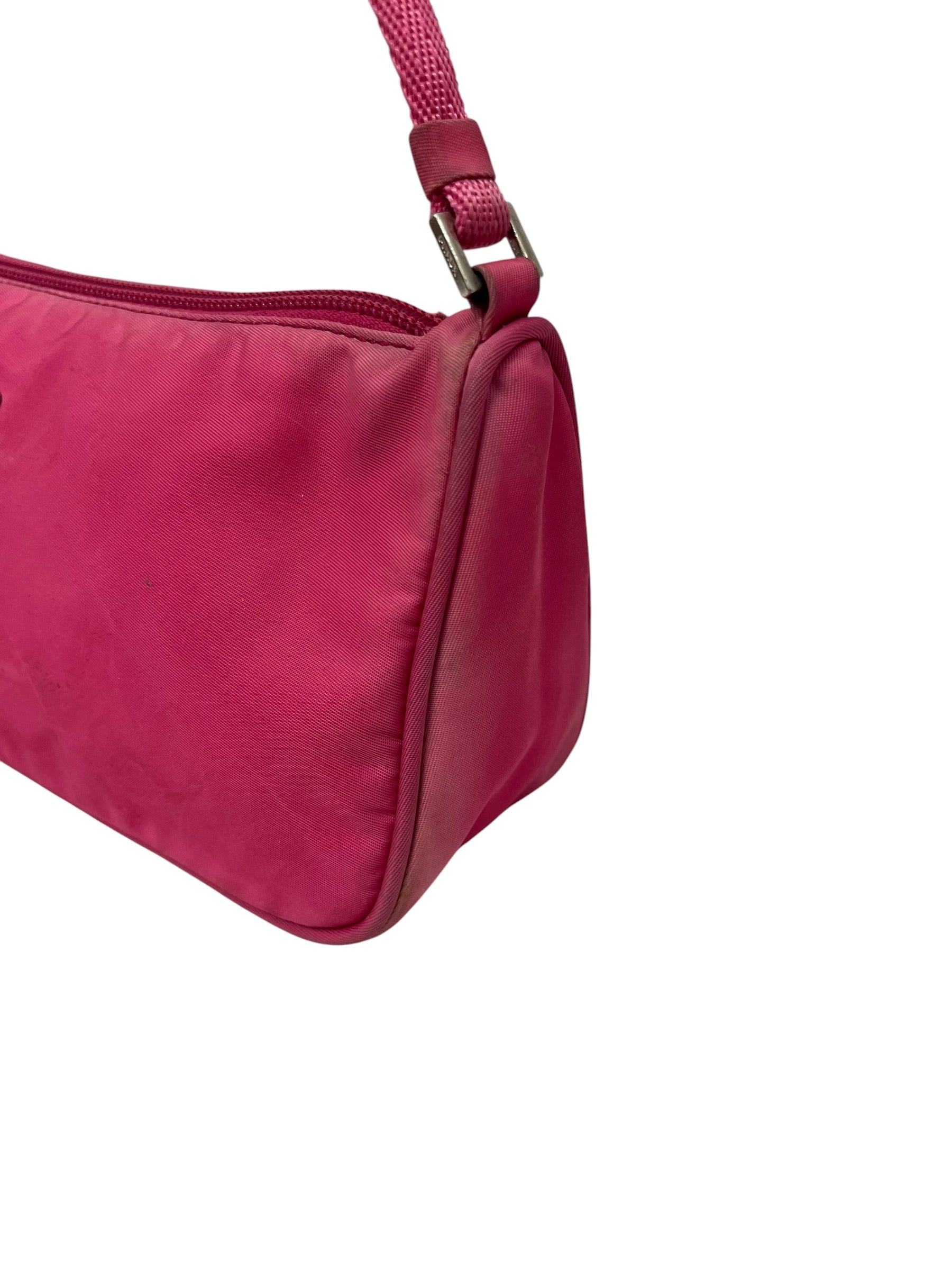 PRADA/Hand Bag/Nylon/PNK/TESSUTO SAFFIANO POCHETTE view 7