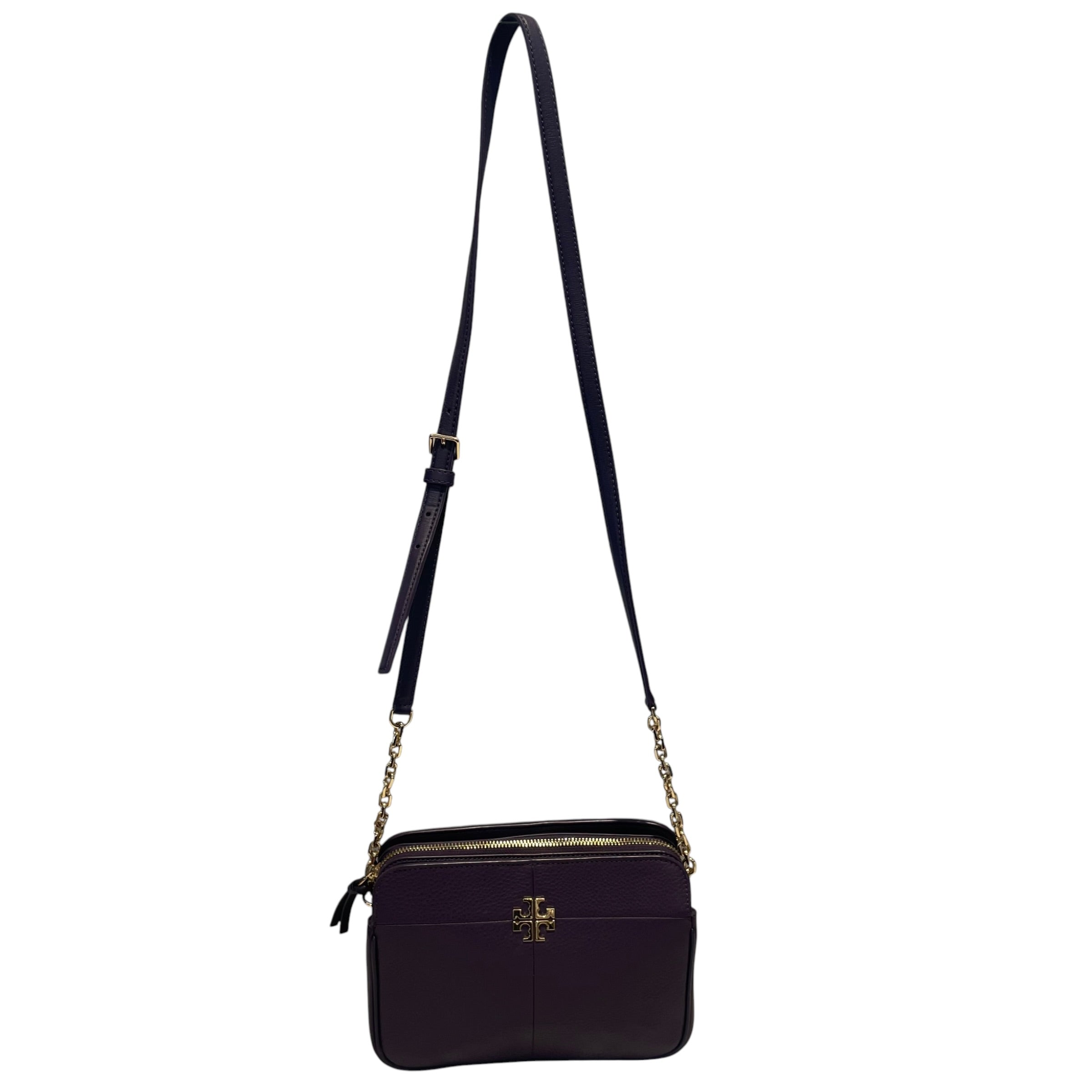 TORY BURCH/Cross Body Bag/Leather/PPL/Pebbled Ivy Zip view 1