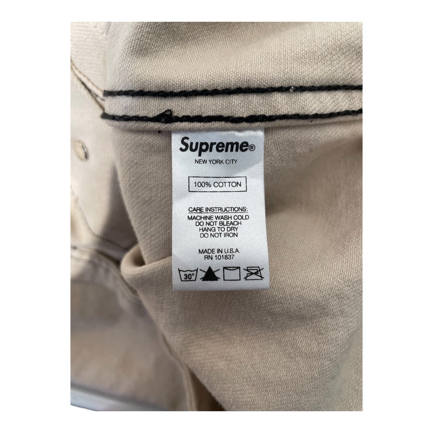 Supreme/Denim Jkt/XL/Denim/CRM/DIAMAND STICH CHORE JKT view 4