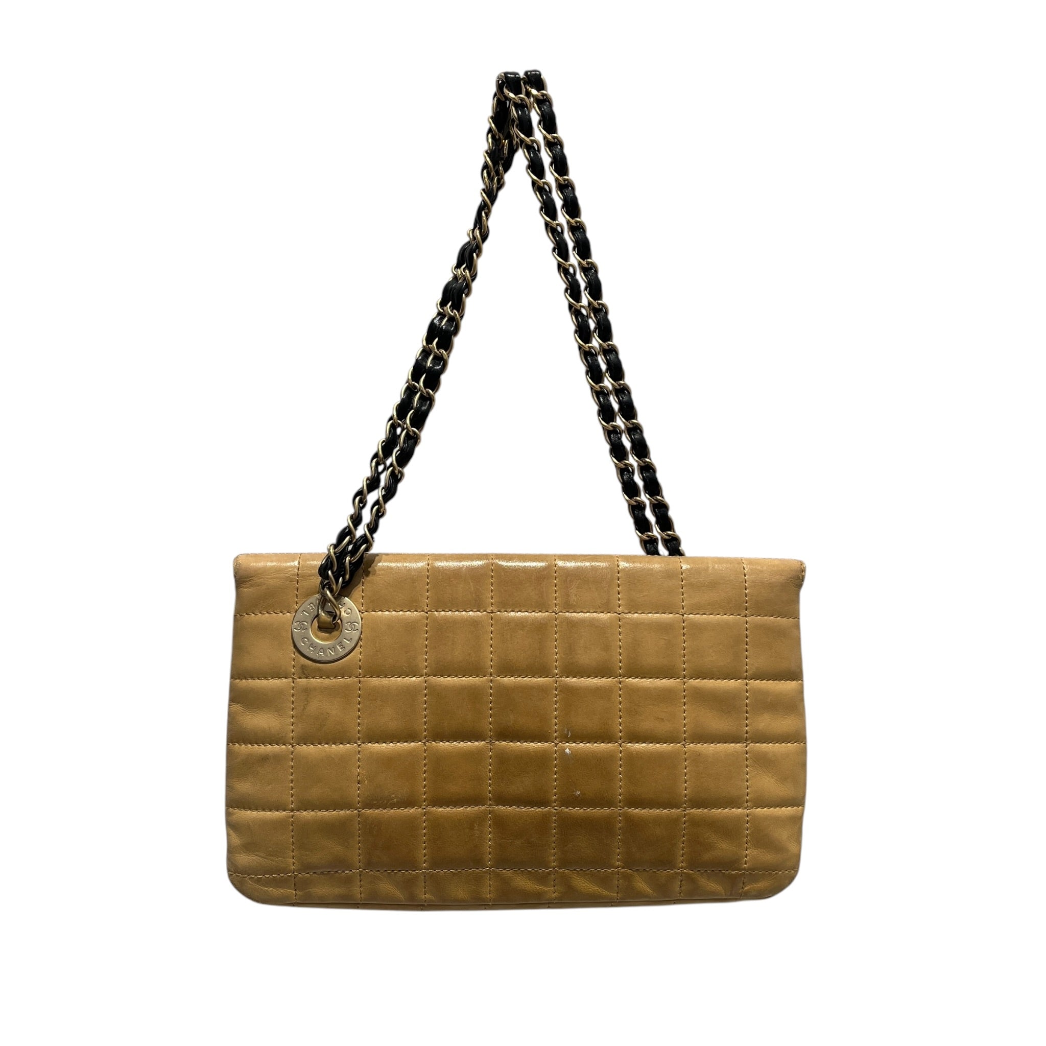CHANEL/Hand Bag/Leather/BEG/LAMBSKIN CHOCOLATE BAR view 2