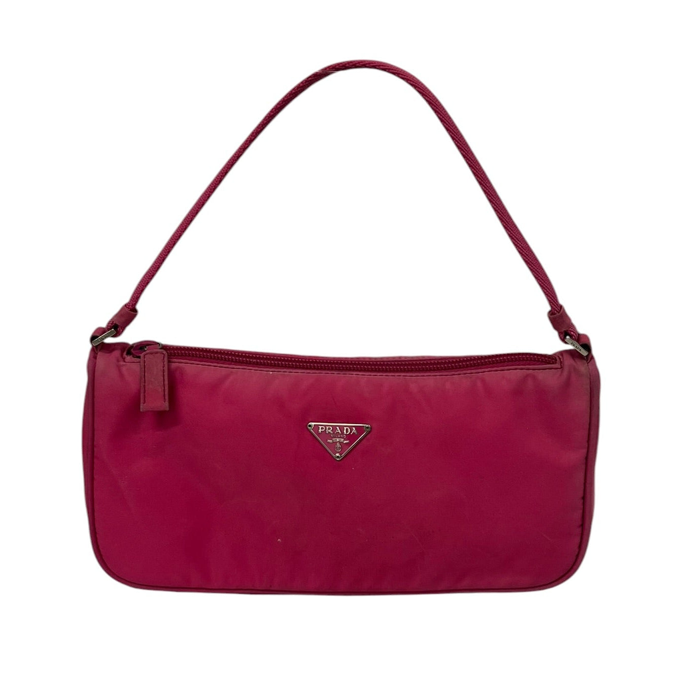 PRADA/Hand Bag/Nylon/PNK/TESSUTO SAFFIANO POCHETTE view 1