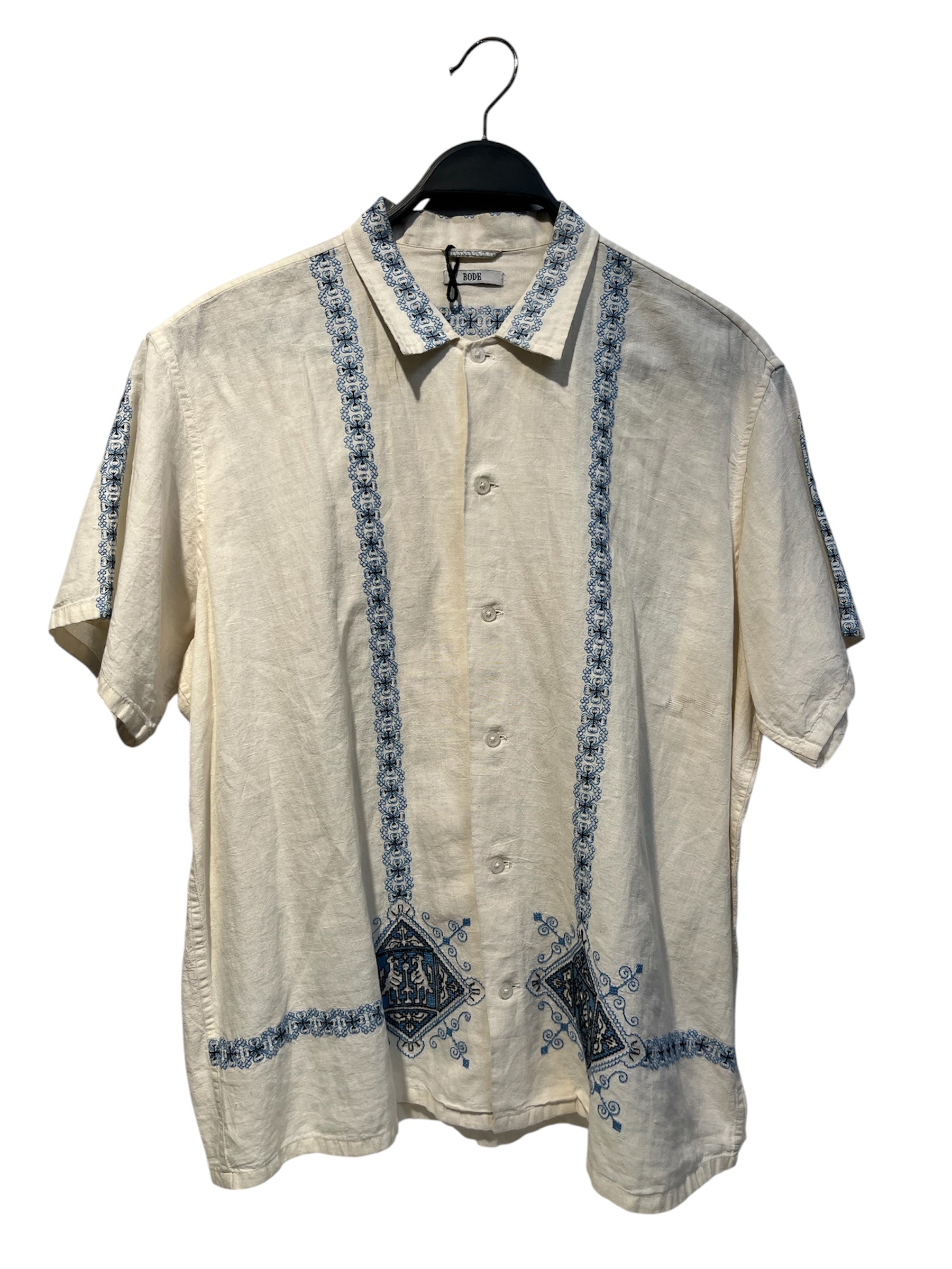 BODE/SS Shirt/L/Cotton/WHT/ view 1