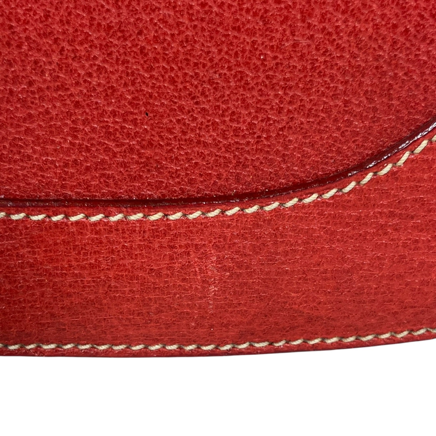GUCCI/Cross Body Bag/Leather/RED/GOLD HORSEBIT view 6