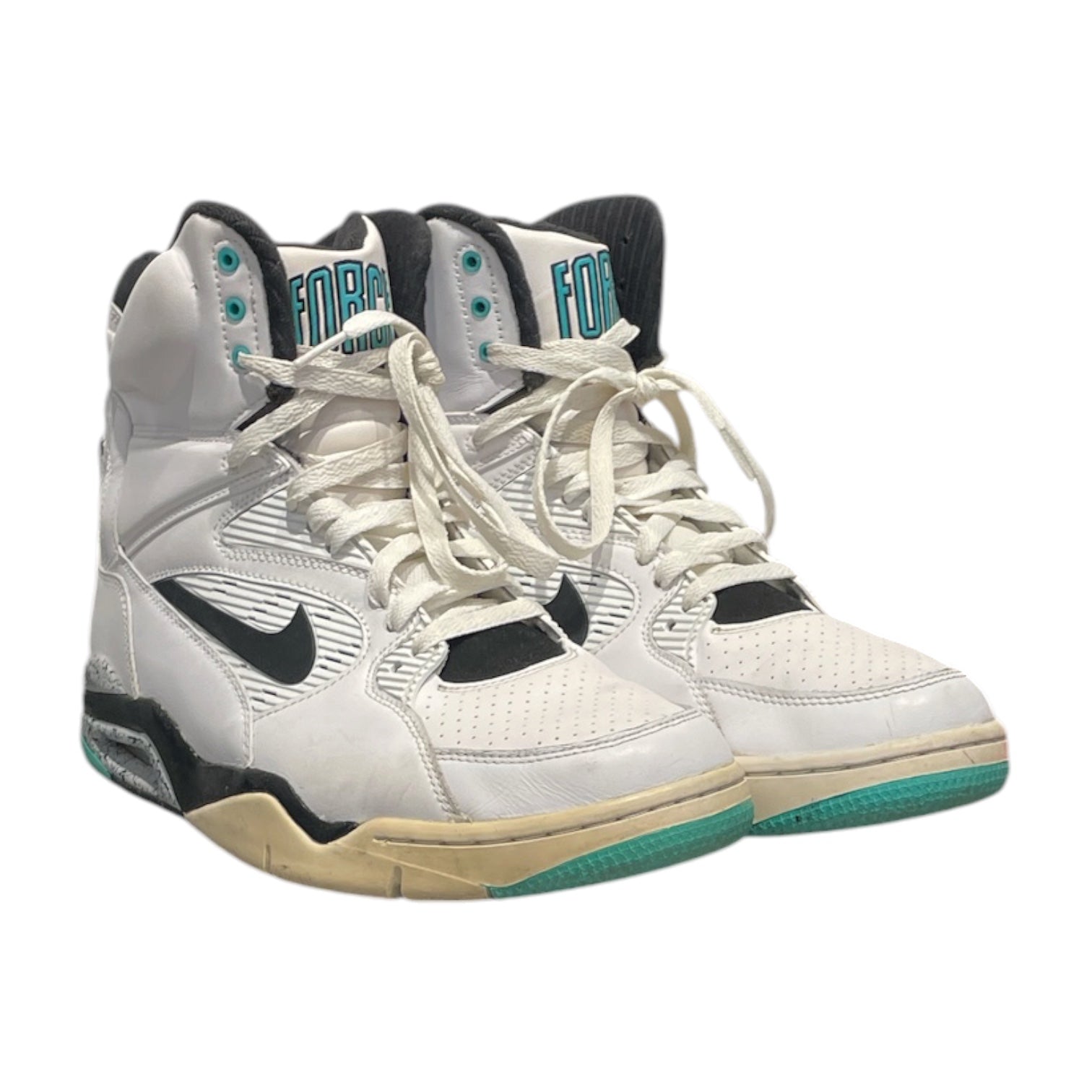NIKE/AIR COMMAND FORCE/Hi-Sneakers/US 10/Leather/WHT/684715-102 view 1