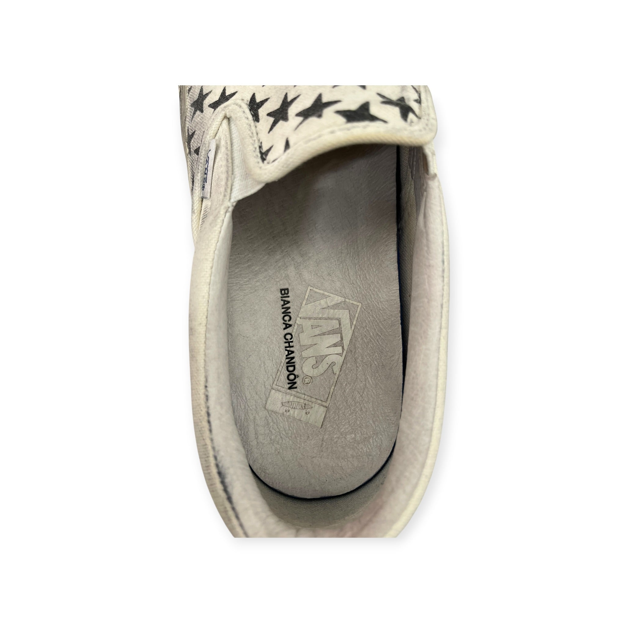 VANS/Bianca Chandon/Low-Sneakers/US 9/All Over Print/Cotton/WHT/BLK STARS view 9