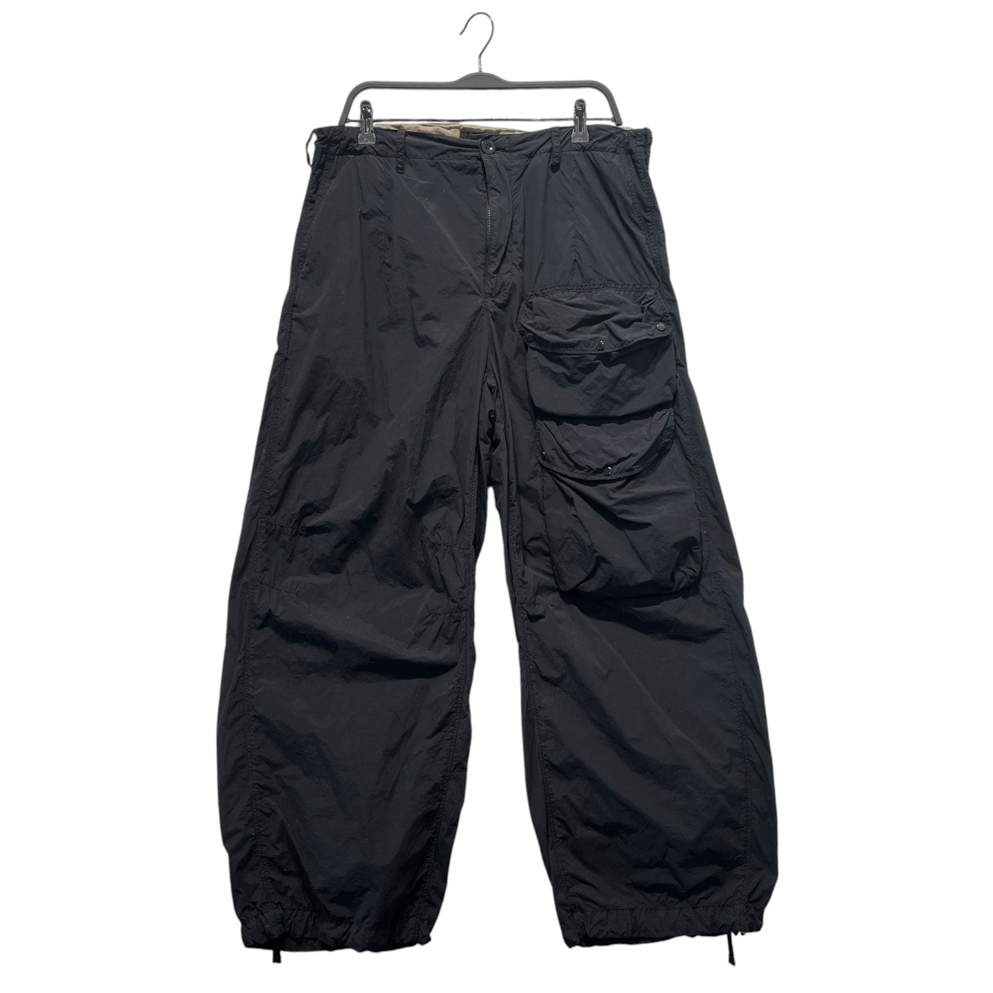 Ten-C/Cargo Pants/50/Nylon/BLK/brown waistband view 1