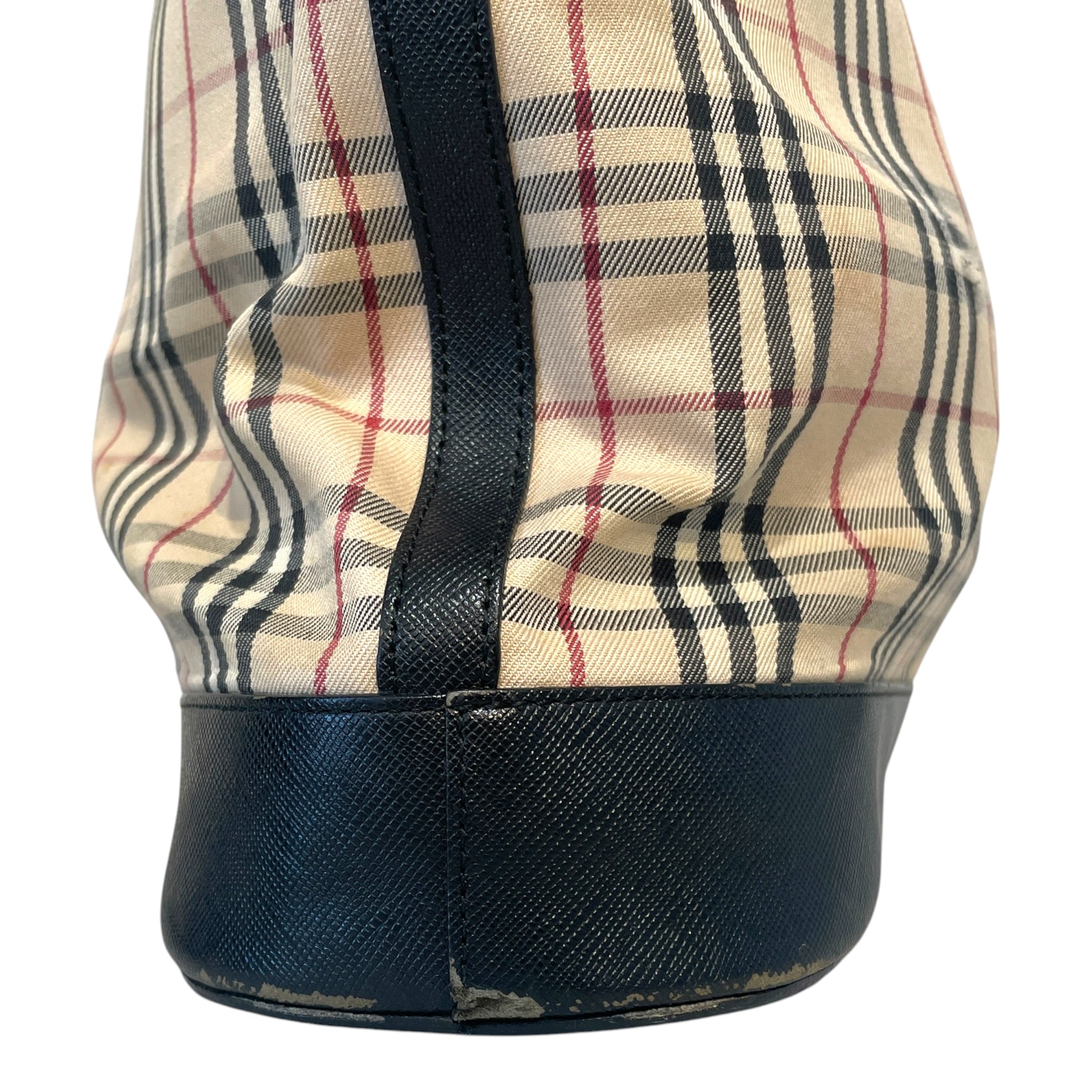 BURBERRY/Hand Bag/Monogram/Cotton/CRM/Haymarket Check Canvas Tote view 5