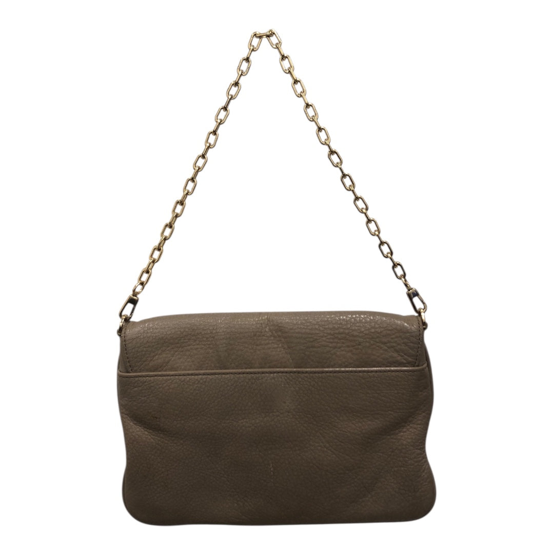 TORY BURCH/Hand Bag/Leather/KHK/toupe w/ gold chain view 2