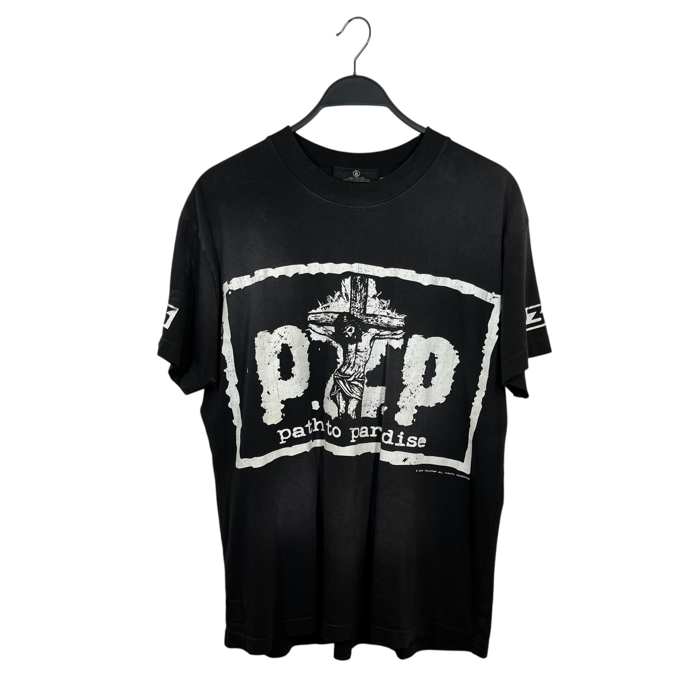 HELLSTAR/T-Shirt/S/Cotton/BLK/Graphic/Path To Paradise view 1