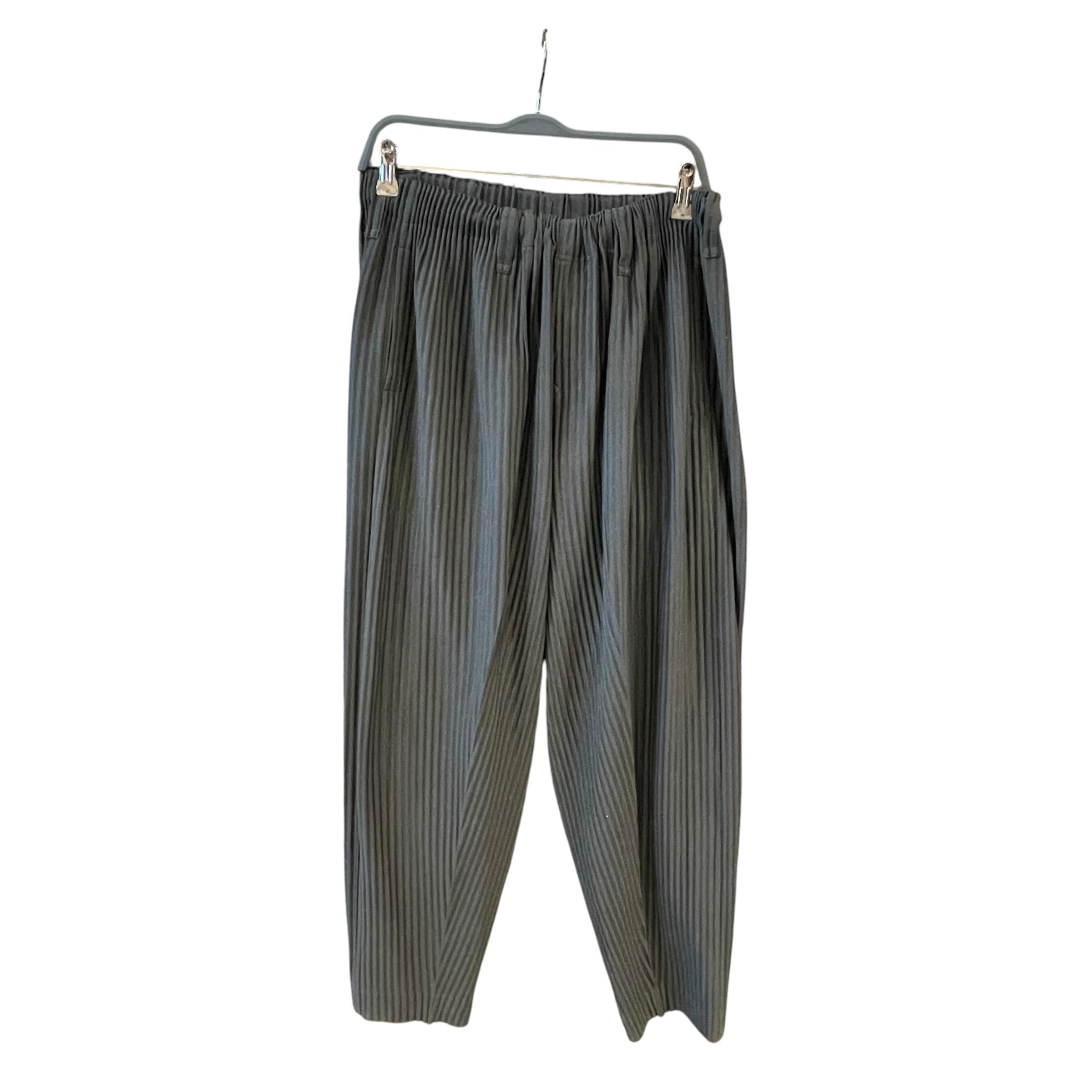 ISSEY MIYAKE/Pants/2/Nylon/BLK/Pleated Plants view 1