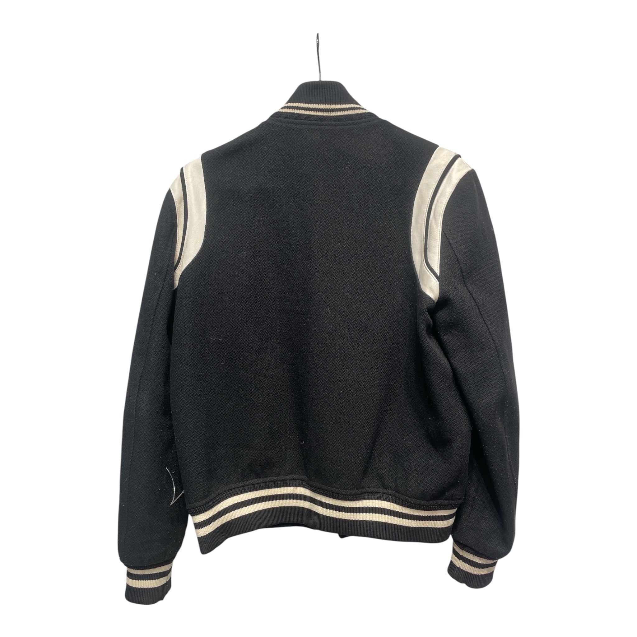 SAINT LAURENT/Souvenir Jkt/48/Wool/BLK/2021 TEDDY JACKET view 2