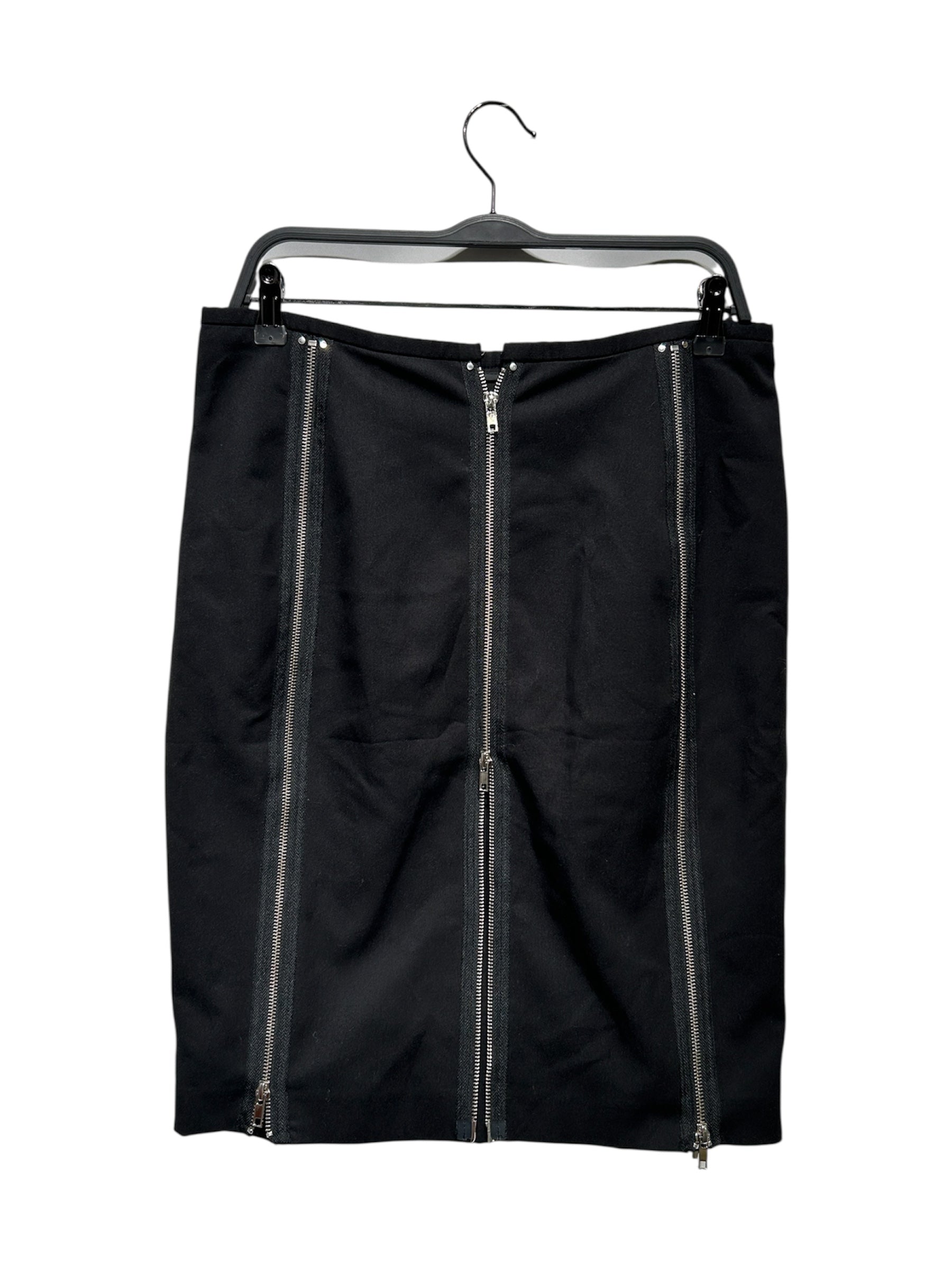 Jean Paul Gaultier/Skirt/40/BLK/ZIPPER ADJUSTABLE SKIRT view 2