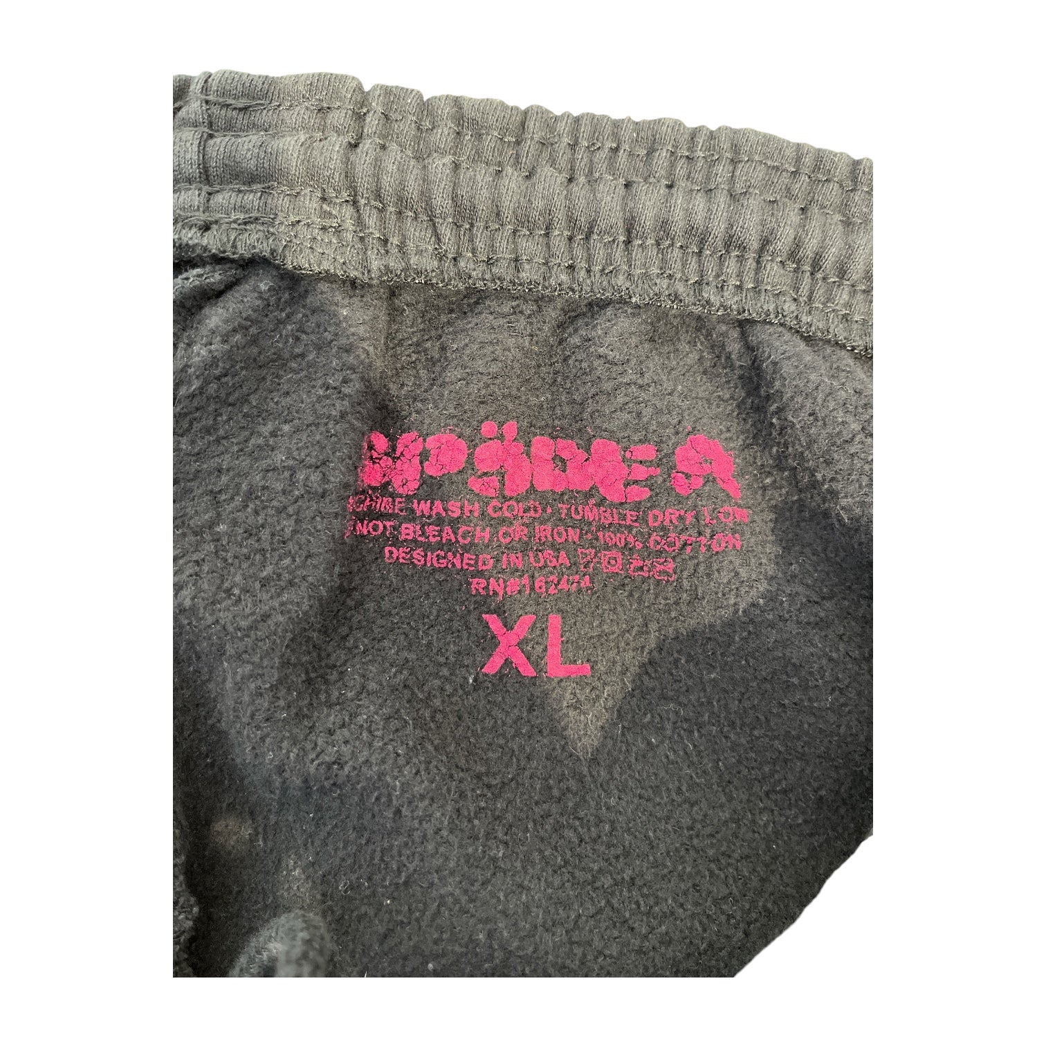 Sp5der/Pants/XL/Cotton/BLK/P*NK SWEATPANTS view 3