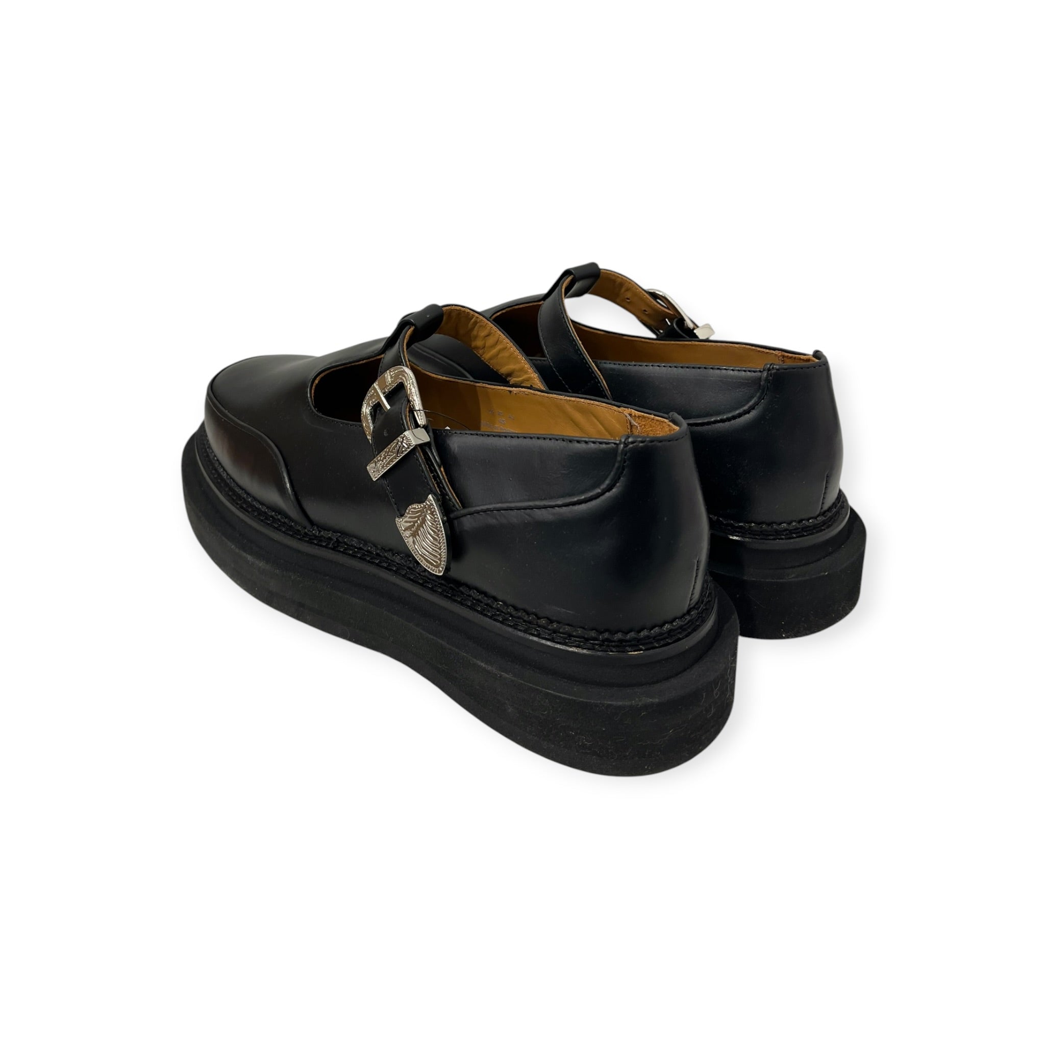 TOGO VIRILIS/Dress Shoes/EU 45/Leather/BLK/ENGRAVED BUCKLE view 3