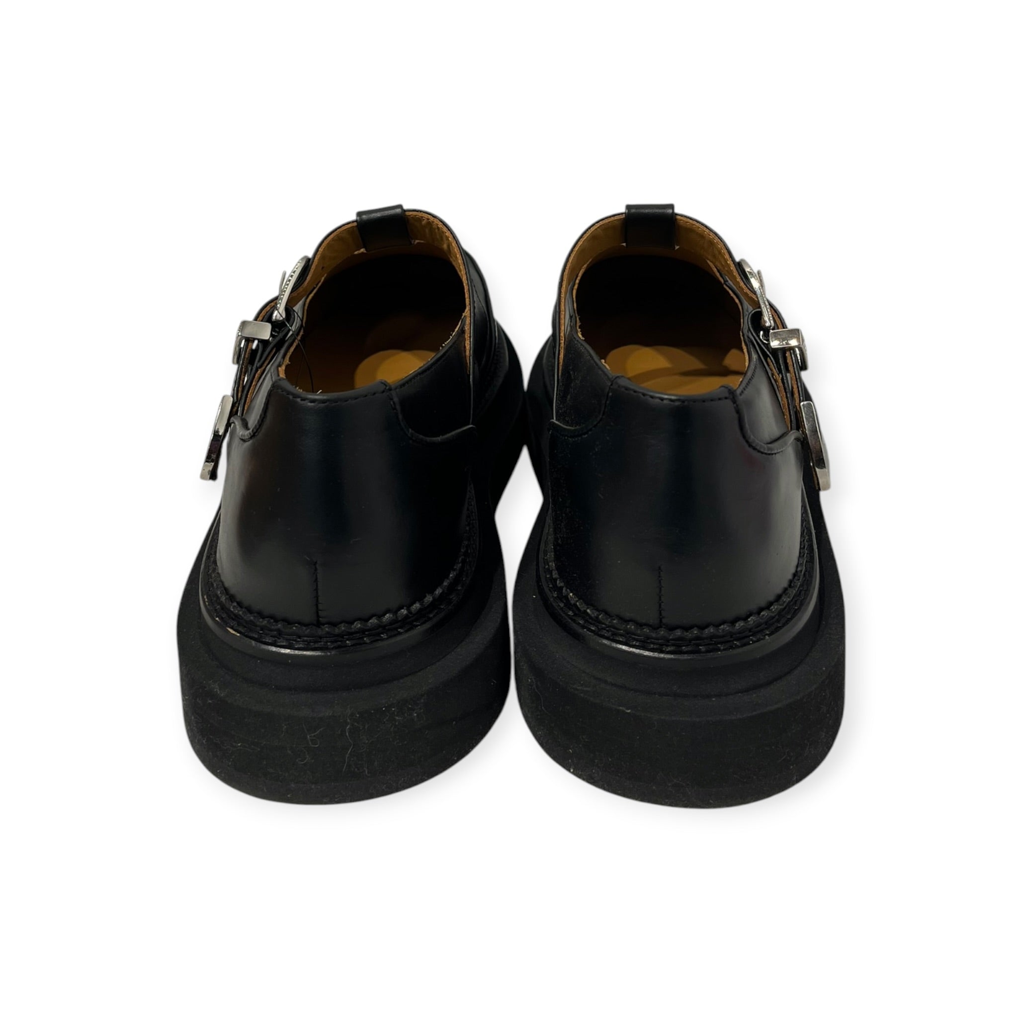 TOGO VIRILIS/Dress Shoes/EU 45/Leather/BLK/ENGRAVED BUCKLE view 4