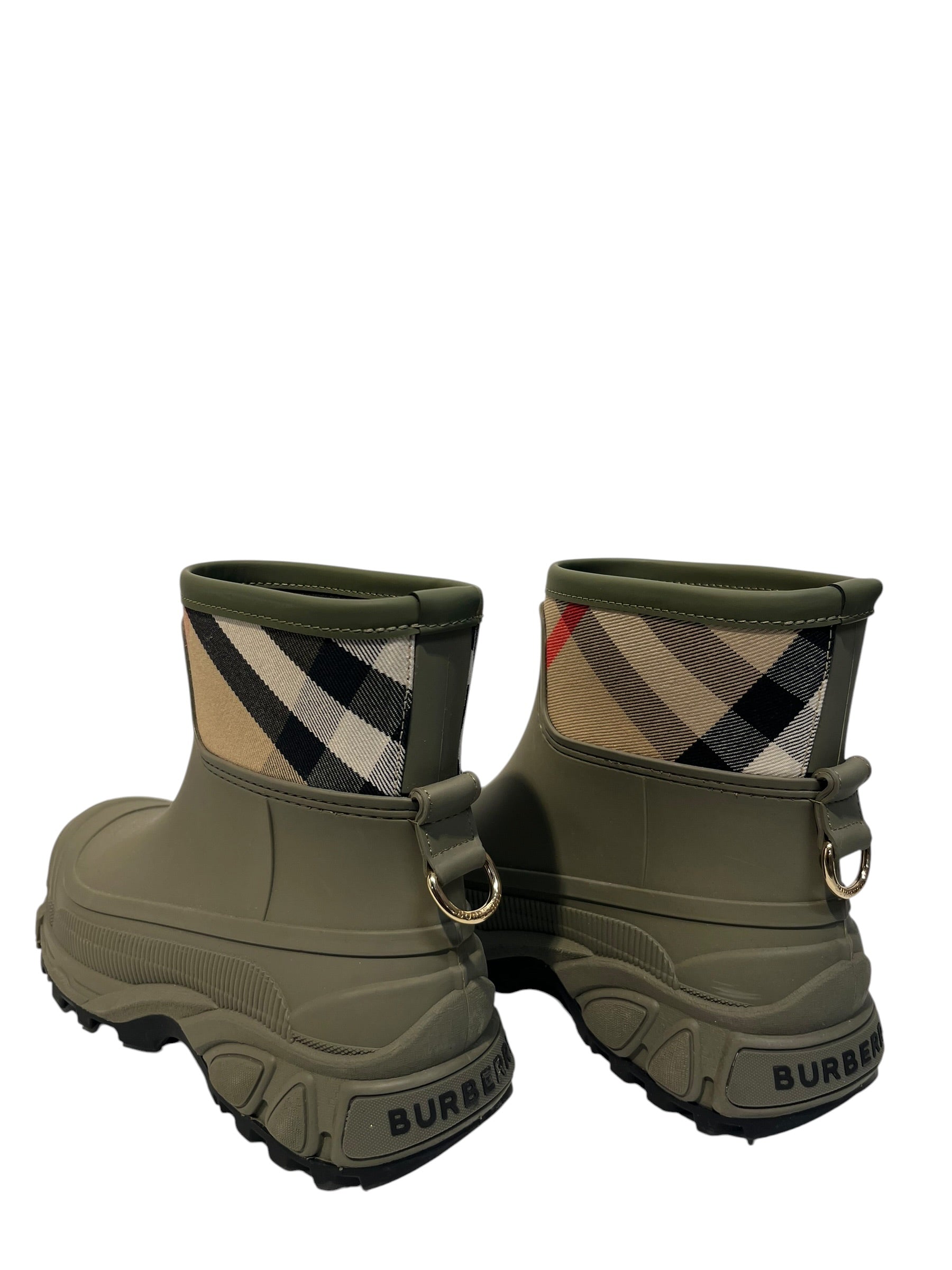 BURBERRY LONDON/Trekking Boots/EU 41/Plaid/GRN/ view 2