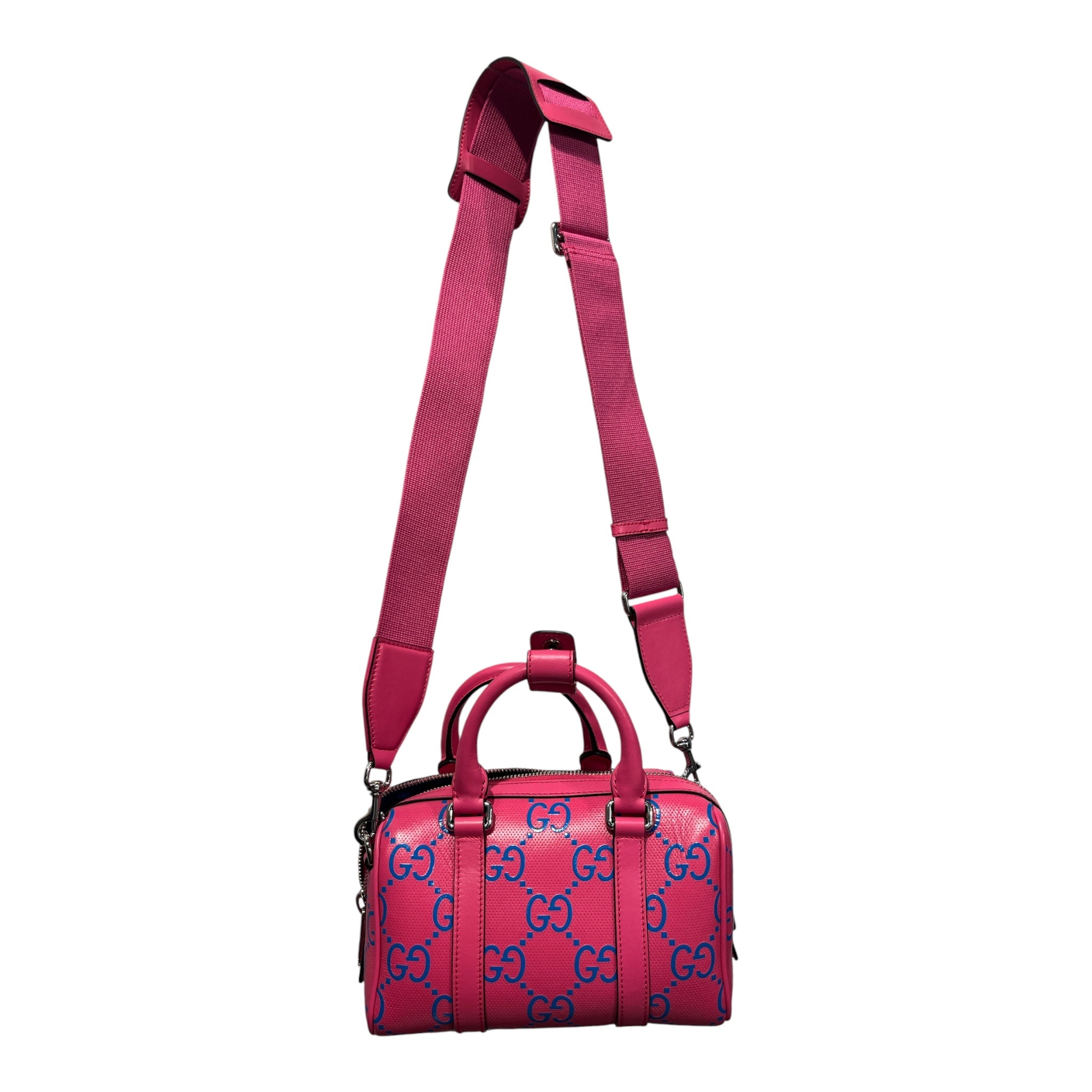 GUCCI/Boston Bag/Graphic/Leather/PNK/NAME PATTERN view 2