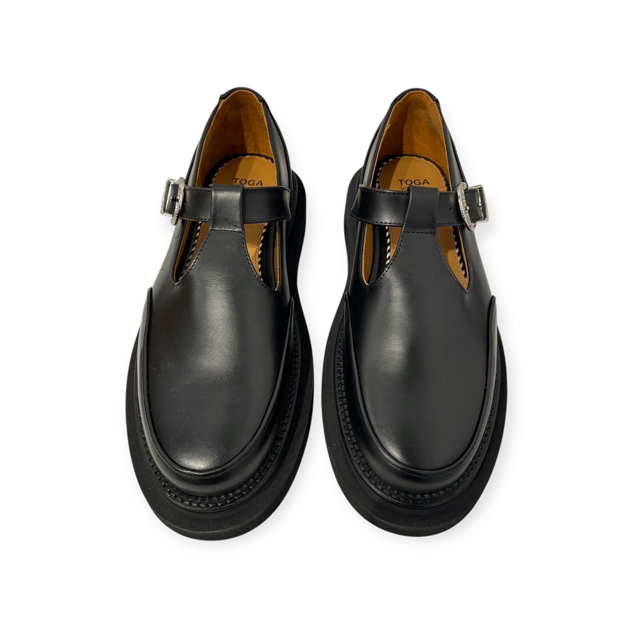 TOGO VIRILIS/Dress Shoes/EU 45/Leather/BLK/ENGRAVED BUCKLE view 7