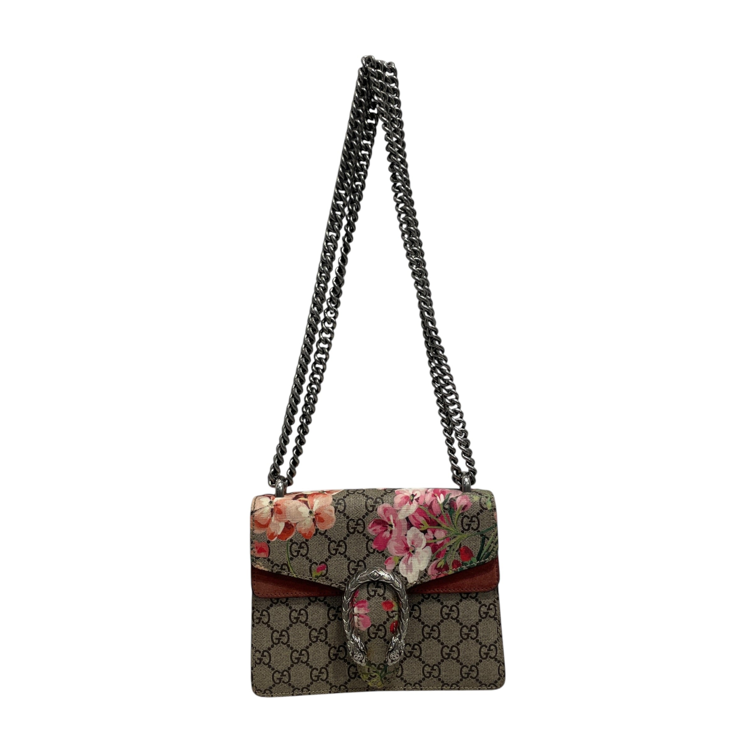 GUCCI/Hand Bag/Monogram/Leather/GRY/Dionysus Mini GG Supreme view 1