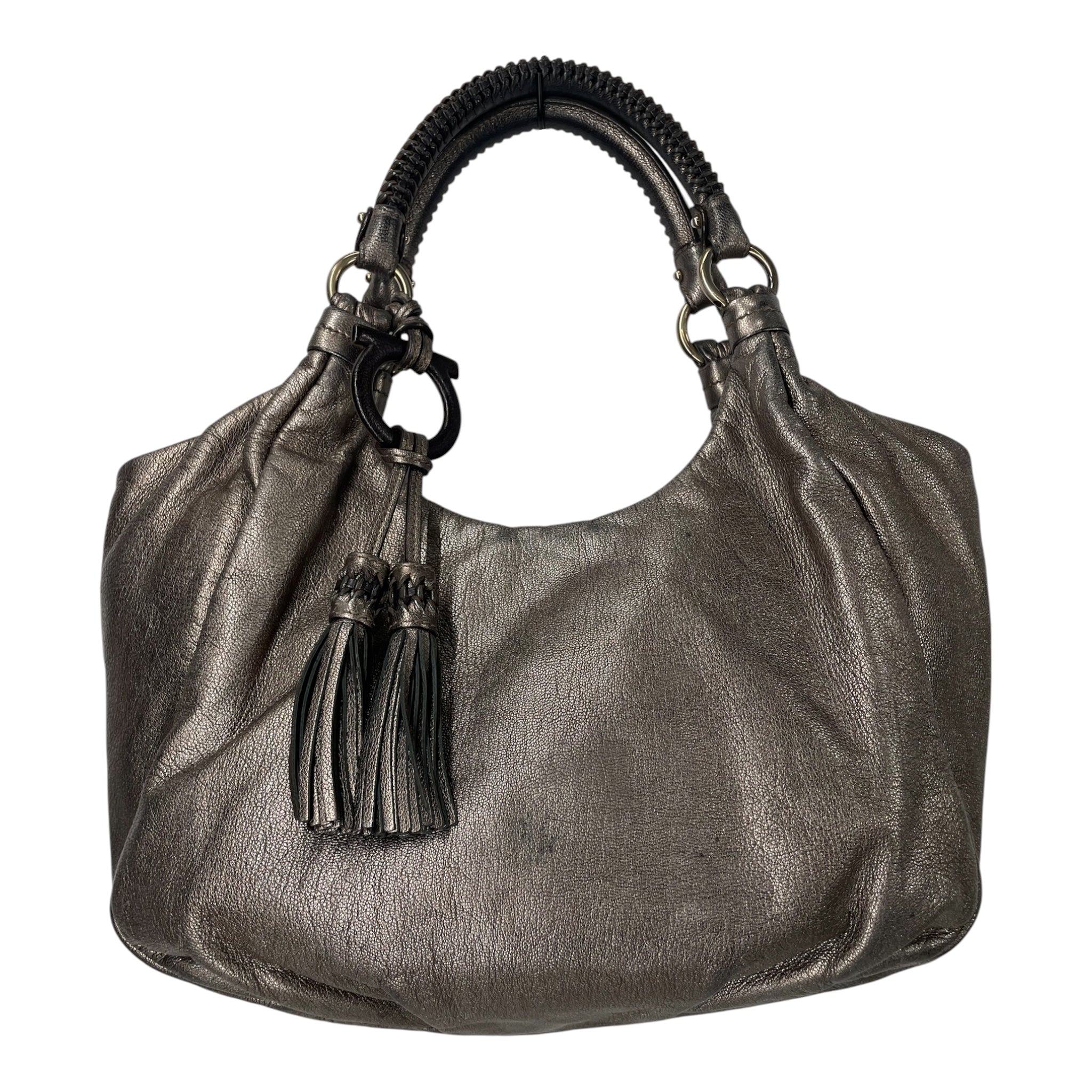 Salvatore Ferragamo/Bag/Leather/SLV/SILVER/0 SHAPED TASSLE view 1