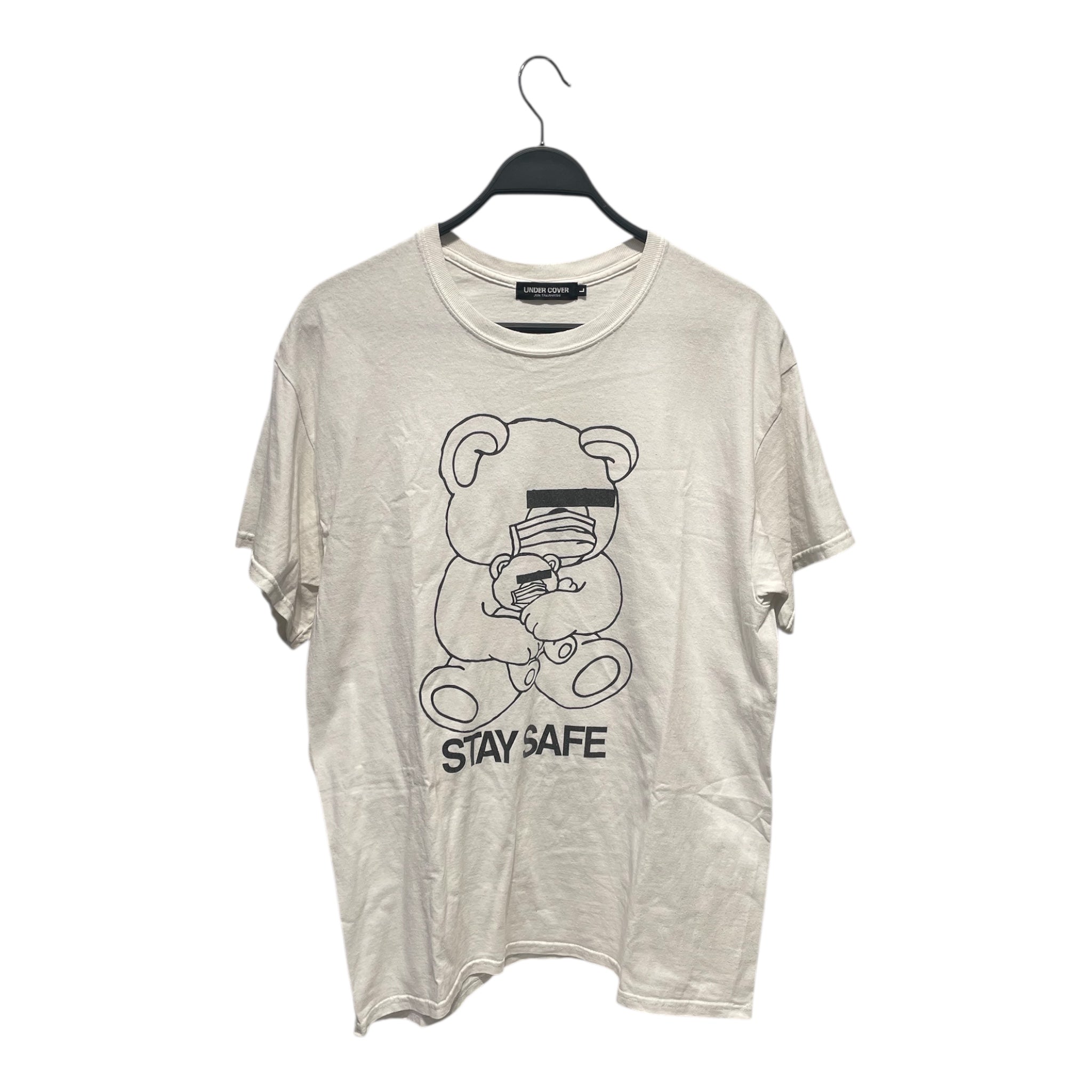 UNDERCOVER/T-Shirt/L/Cotton/WHT/TEDDY BEAR MASK TEE view 1