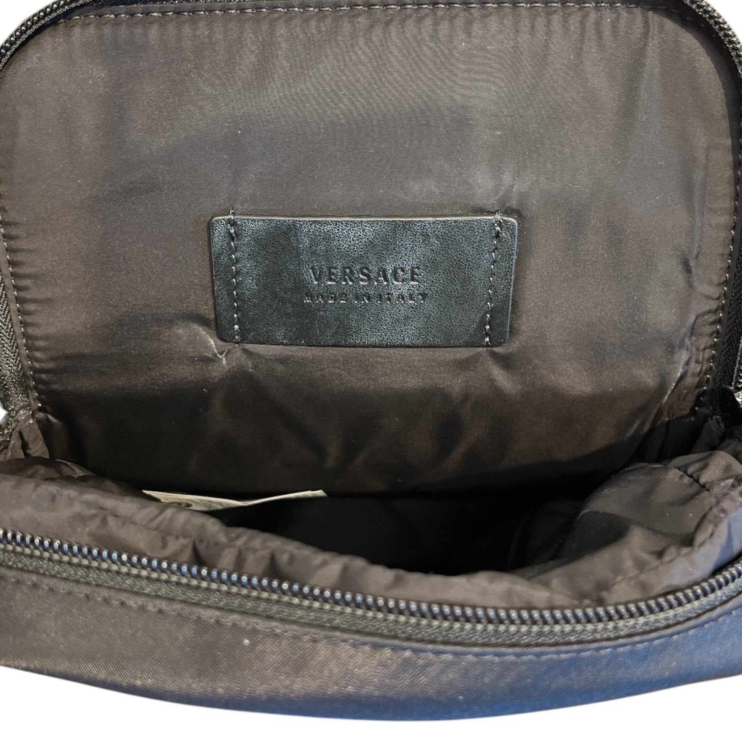 VERSACE/Cross Body Bag/Nylon/BLK/FRONT BUCKLE NYLON SLING view 4