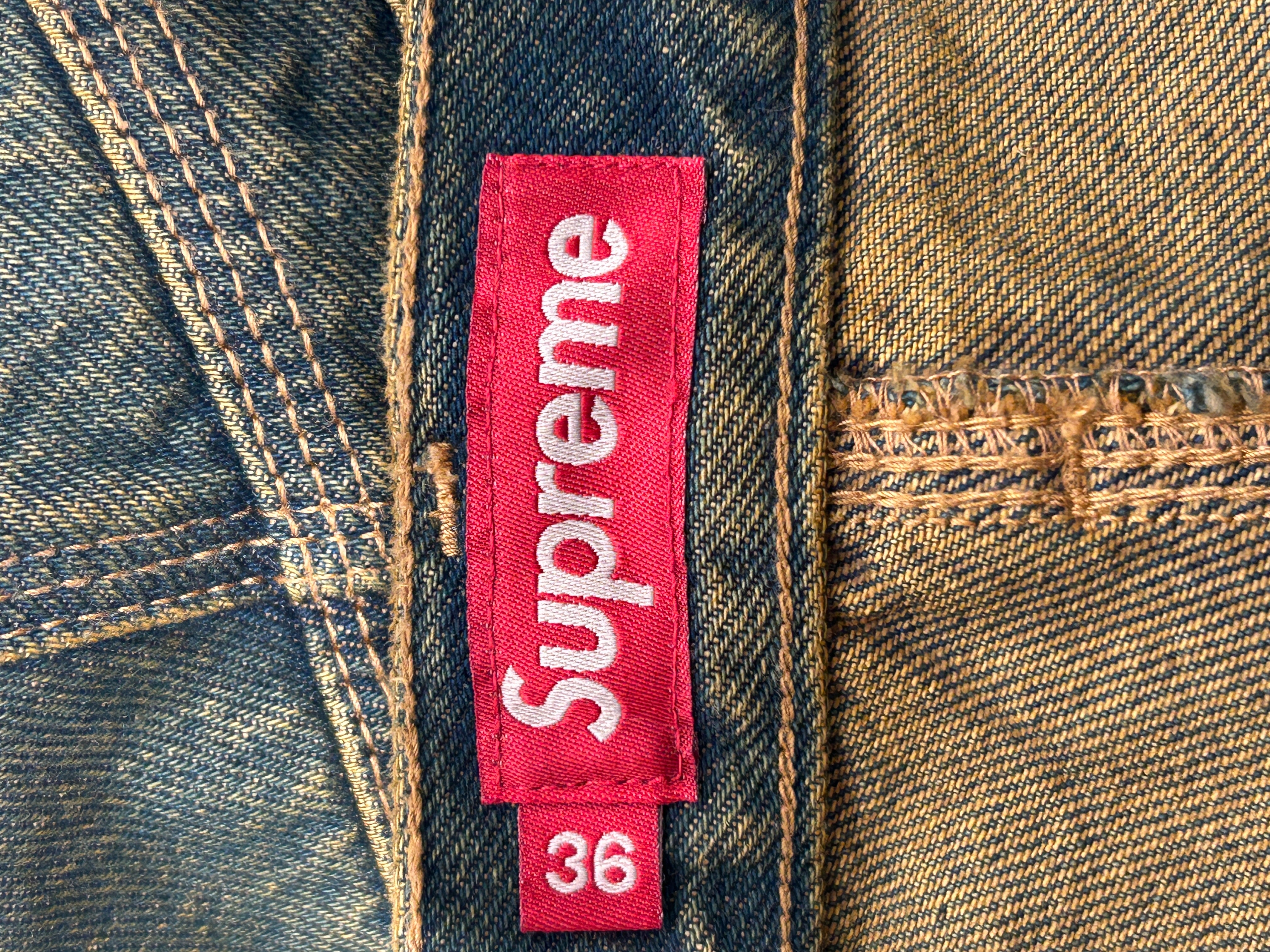 Supreme/Pants/36/Cotton/GRN/S LOGO EMBROIDERY view 3