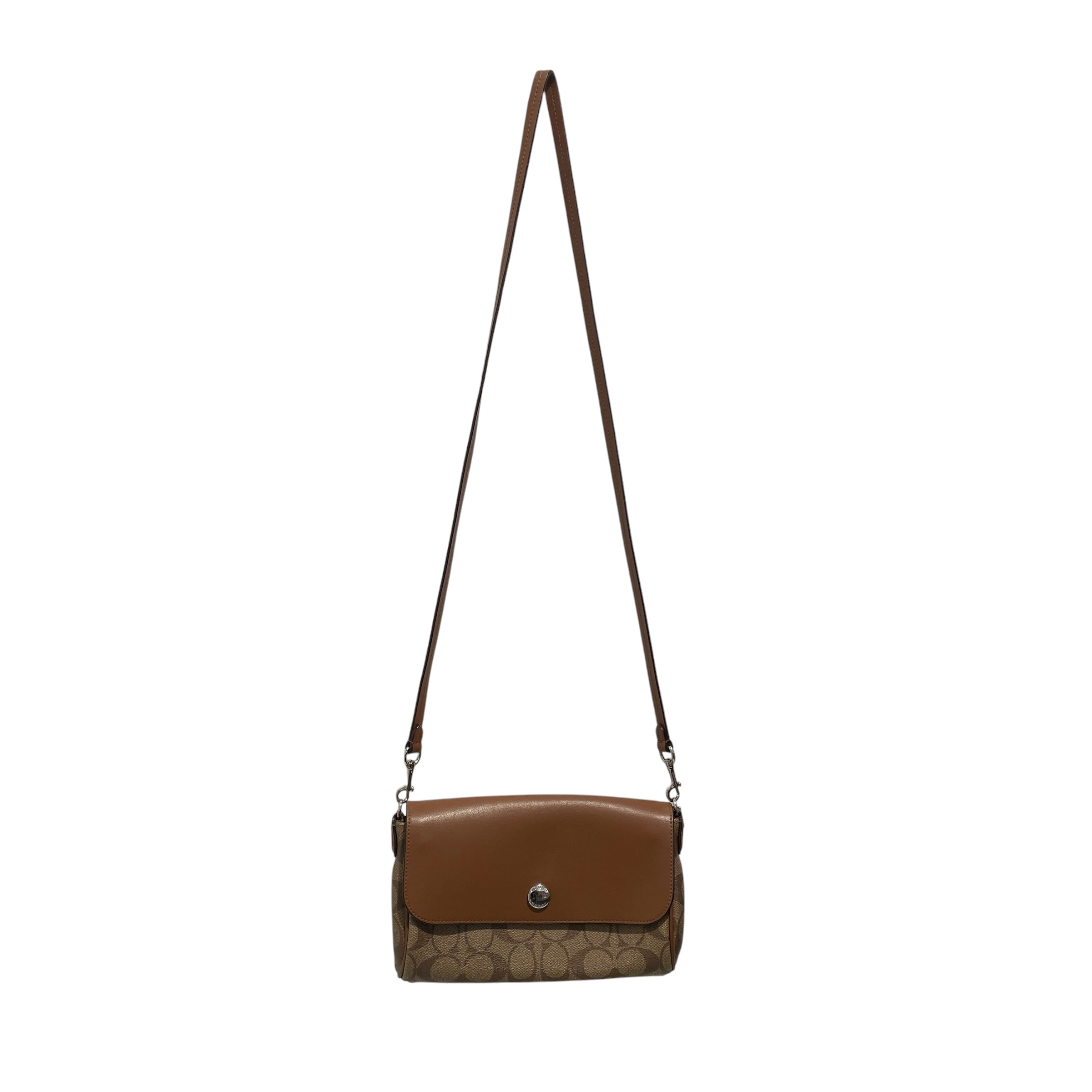 COACH/Cross Body Bag/Monogram/Leather/KHK/ view 1