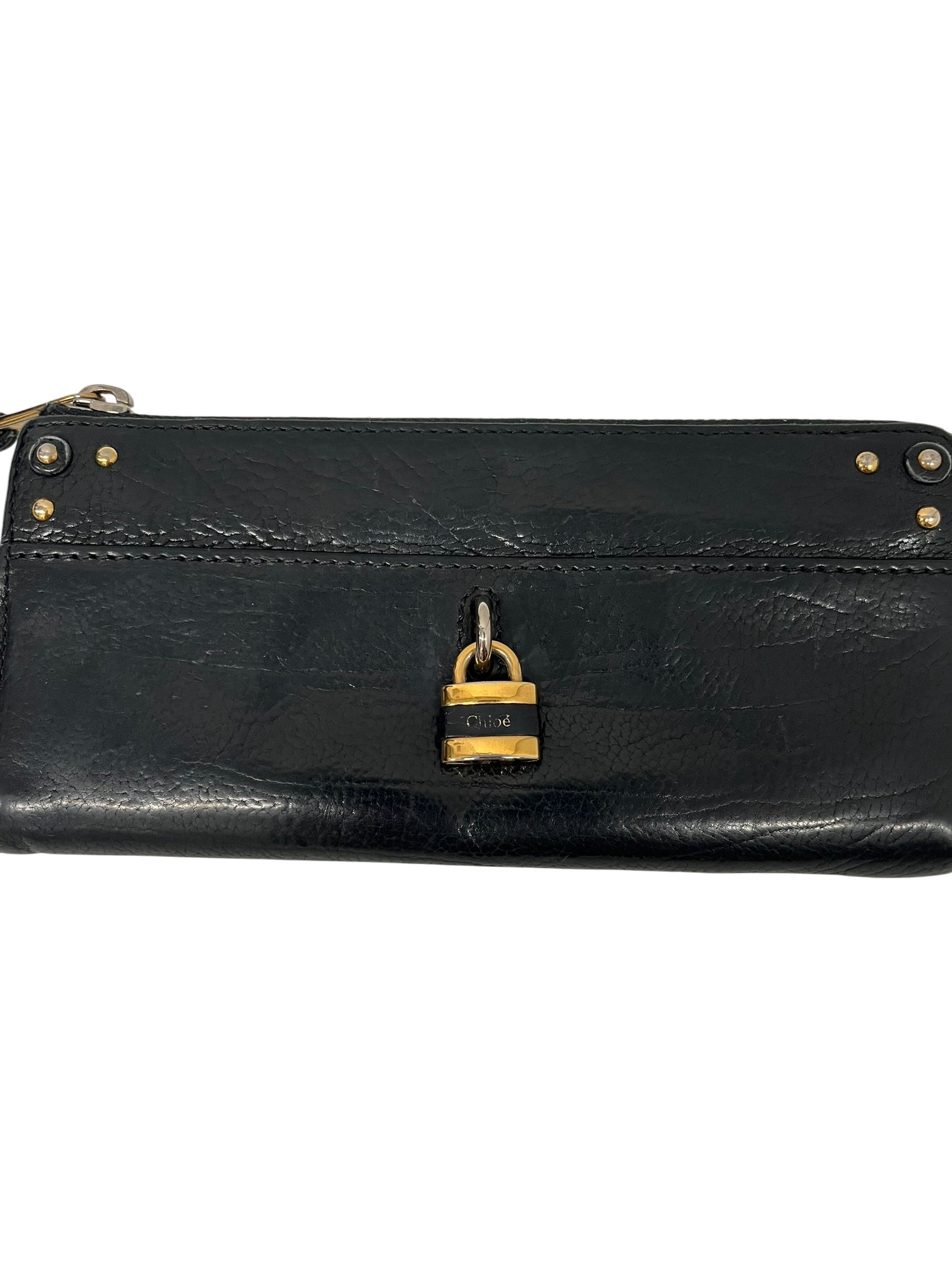 Chloe/Long Wallet/Leather/BLK/PADDINGTON LOCK B2238M view 5