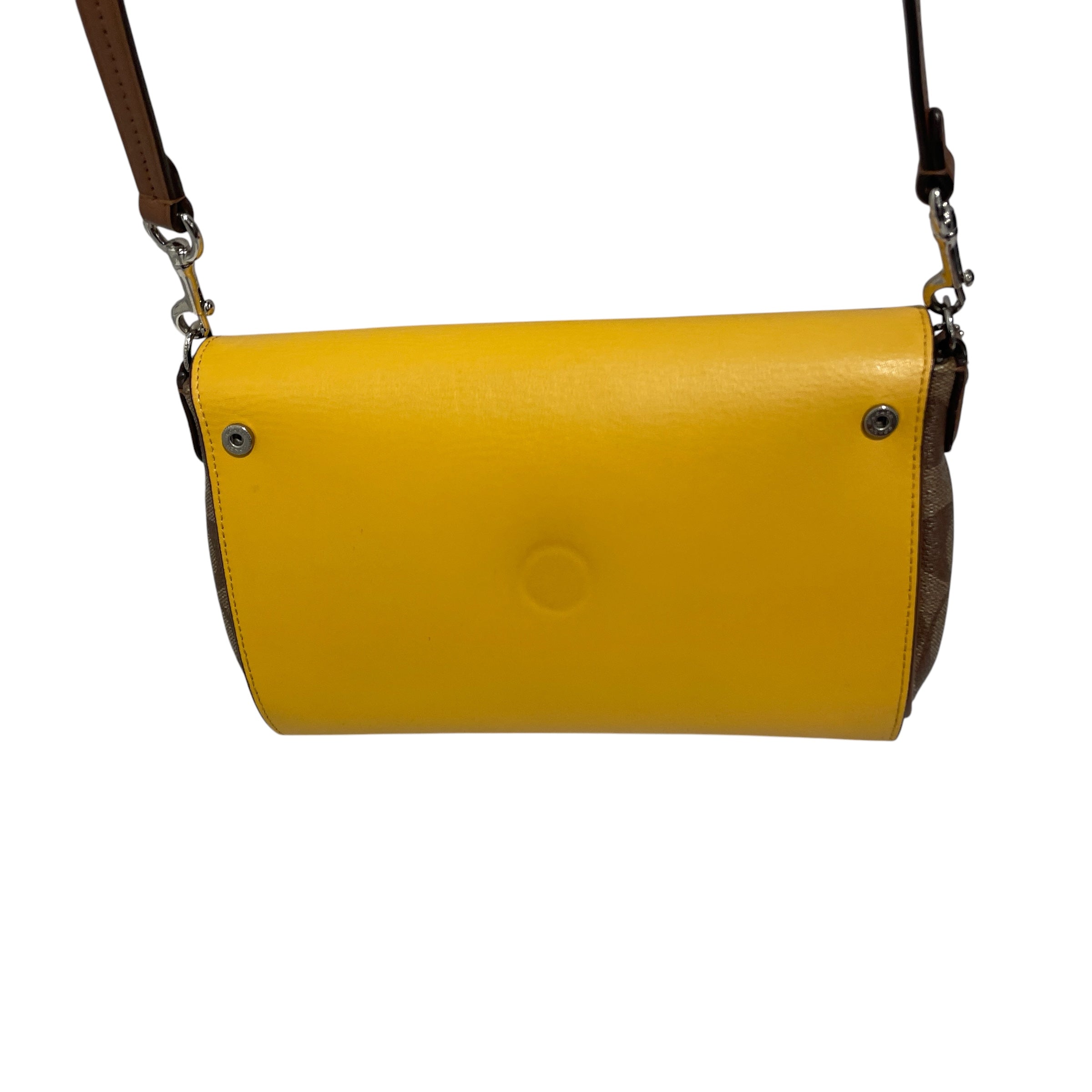 COACH/Cross Body Bag/Monogram/Leather/KHK/ view 5