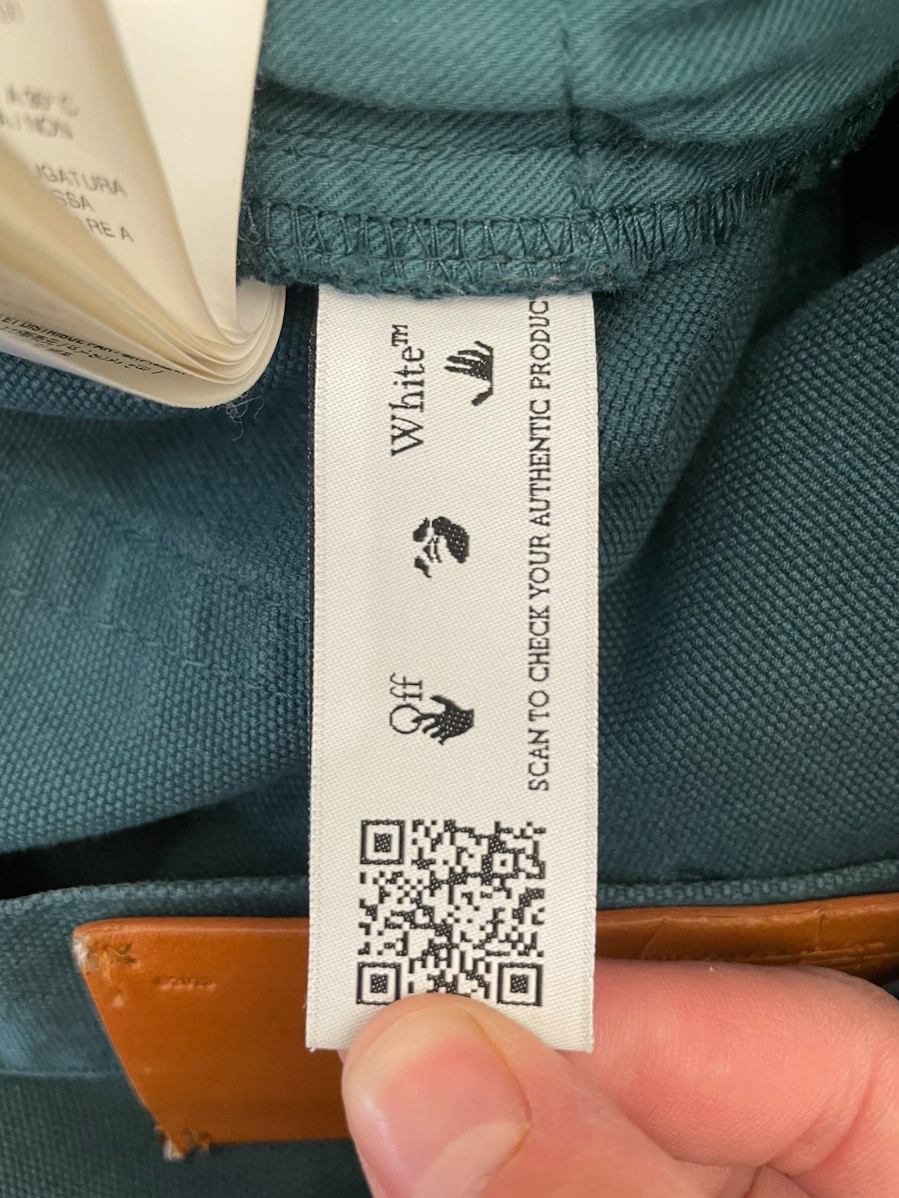 OFF-WHITE/Pants/S/Cotton/GRN/OMCA243F22FAB001 view 5